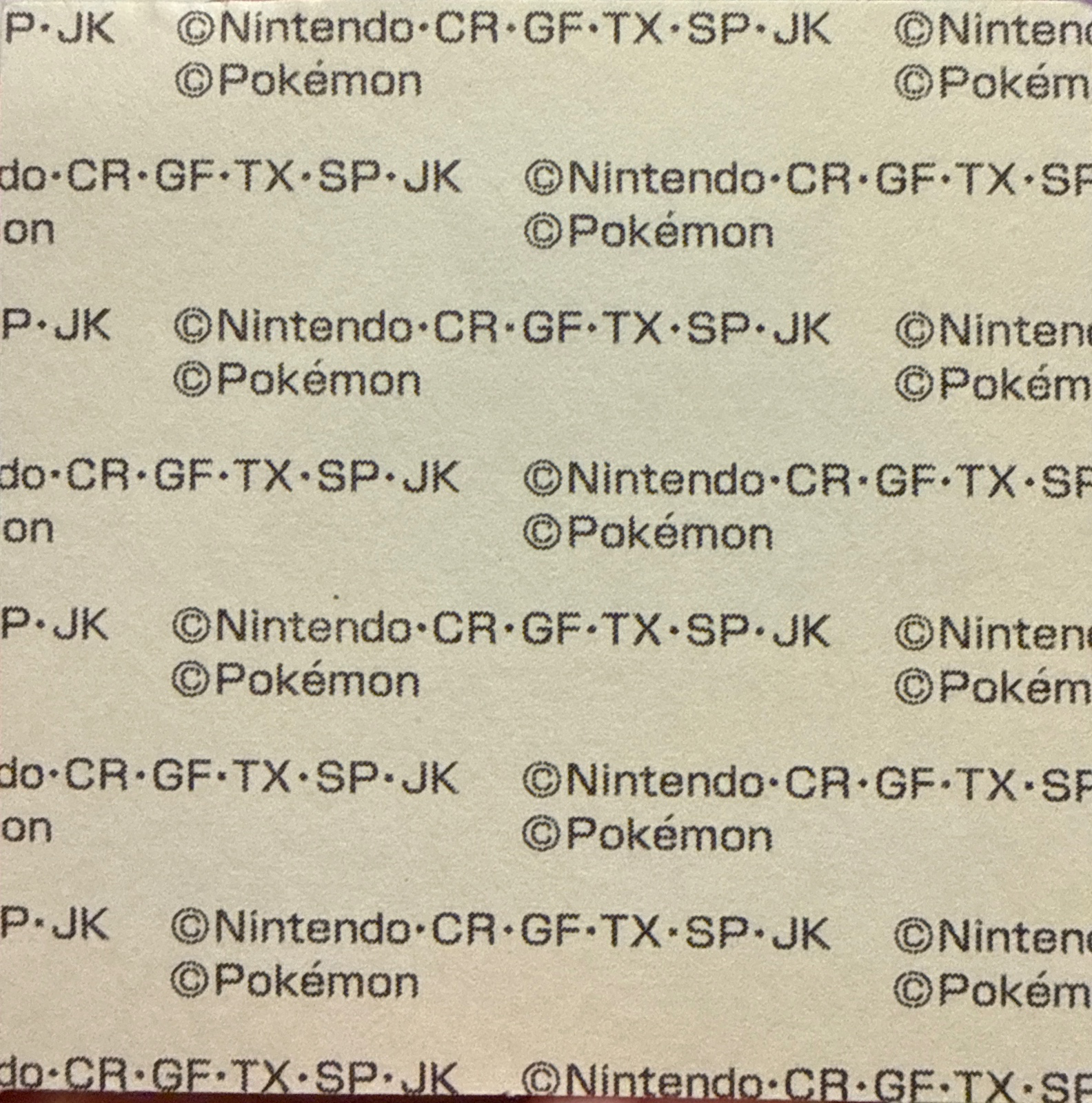 Gengar bread sticker #4842, Daiichi Pan Pokémon Deco Chara Wave 206 Bread Stickers Checklist, back