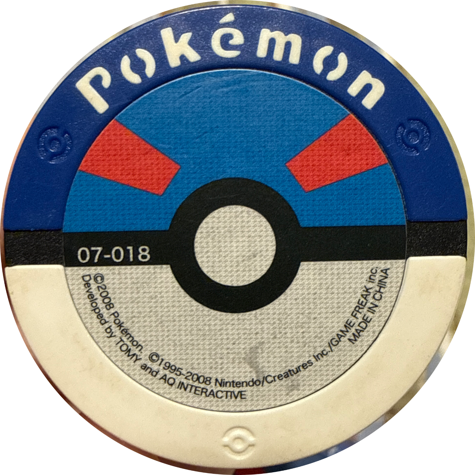 Gliscor collectible #07-018, Pokemon Battrio Deoxys Storm Chapter Checklist (2008), back