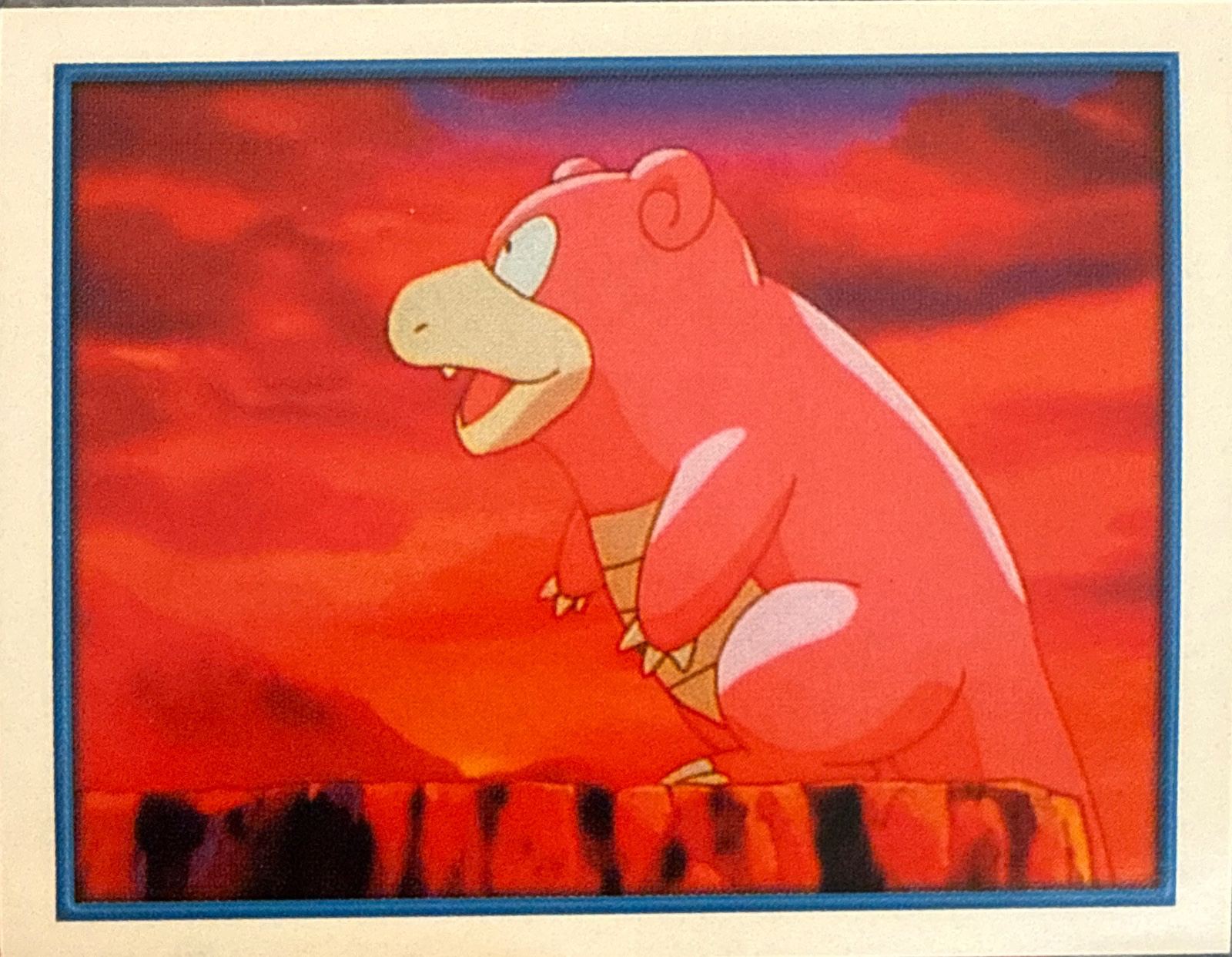 Slowpoke card #185, Pokémon Merlin Series 2 (2000), front