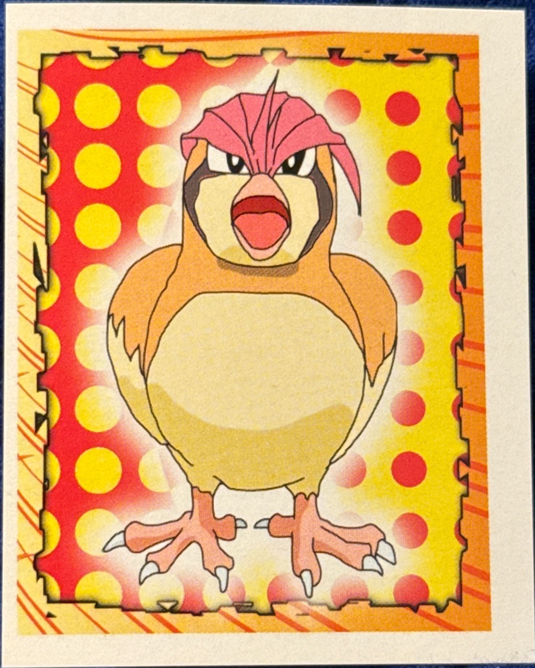 Pidgeotto card #17, Pokémon Merlin Series 1 (1999), front