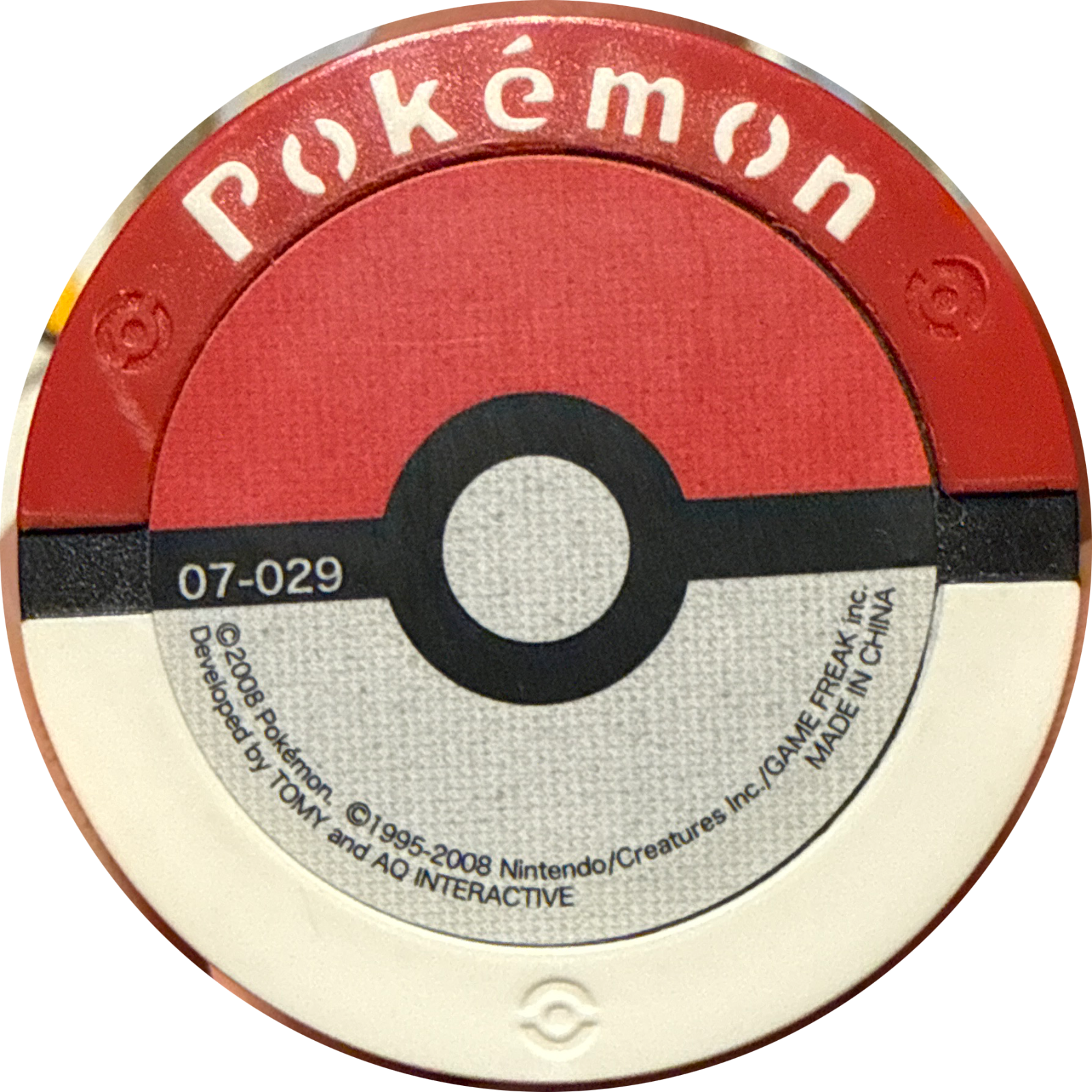 Togepi collectible #07-029, Pokemon Battrio Deoxys Storm Chapter Checklist (2008), back