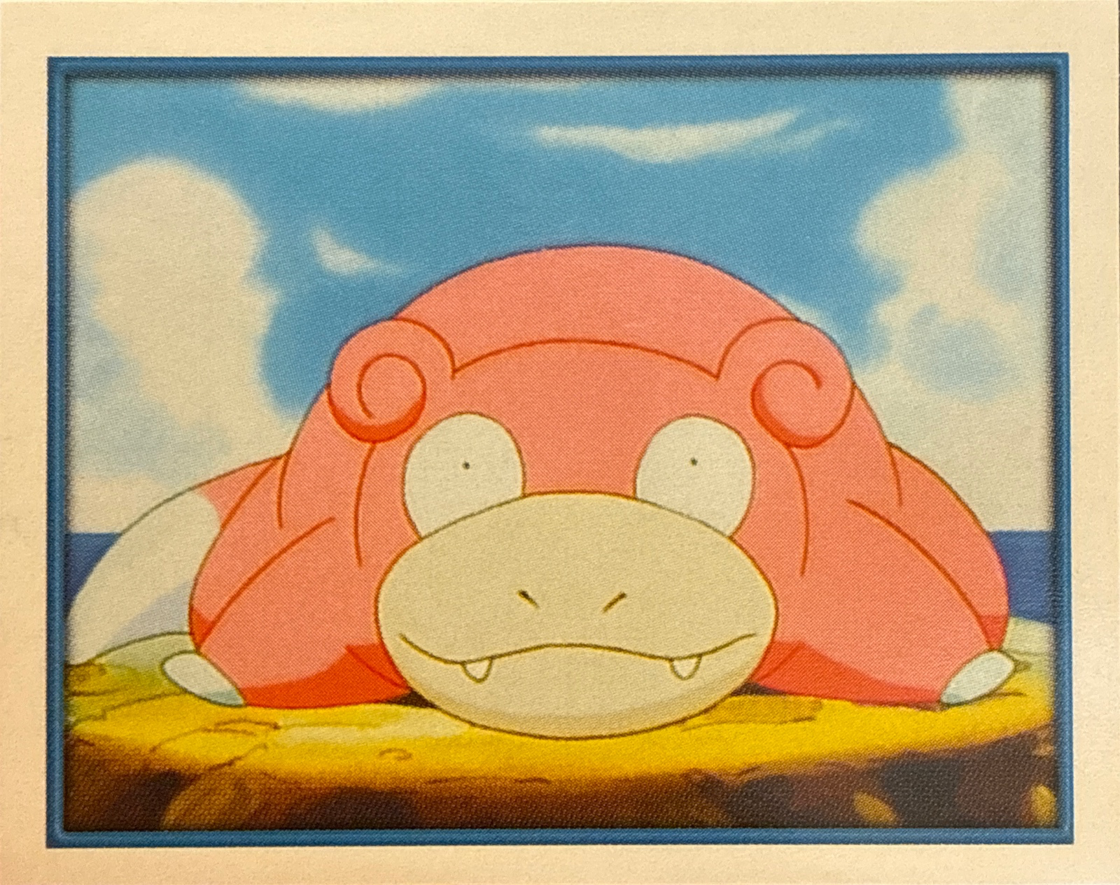 Slowpoke card #182, Pokémon Merlin Series 2 (2000), front