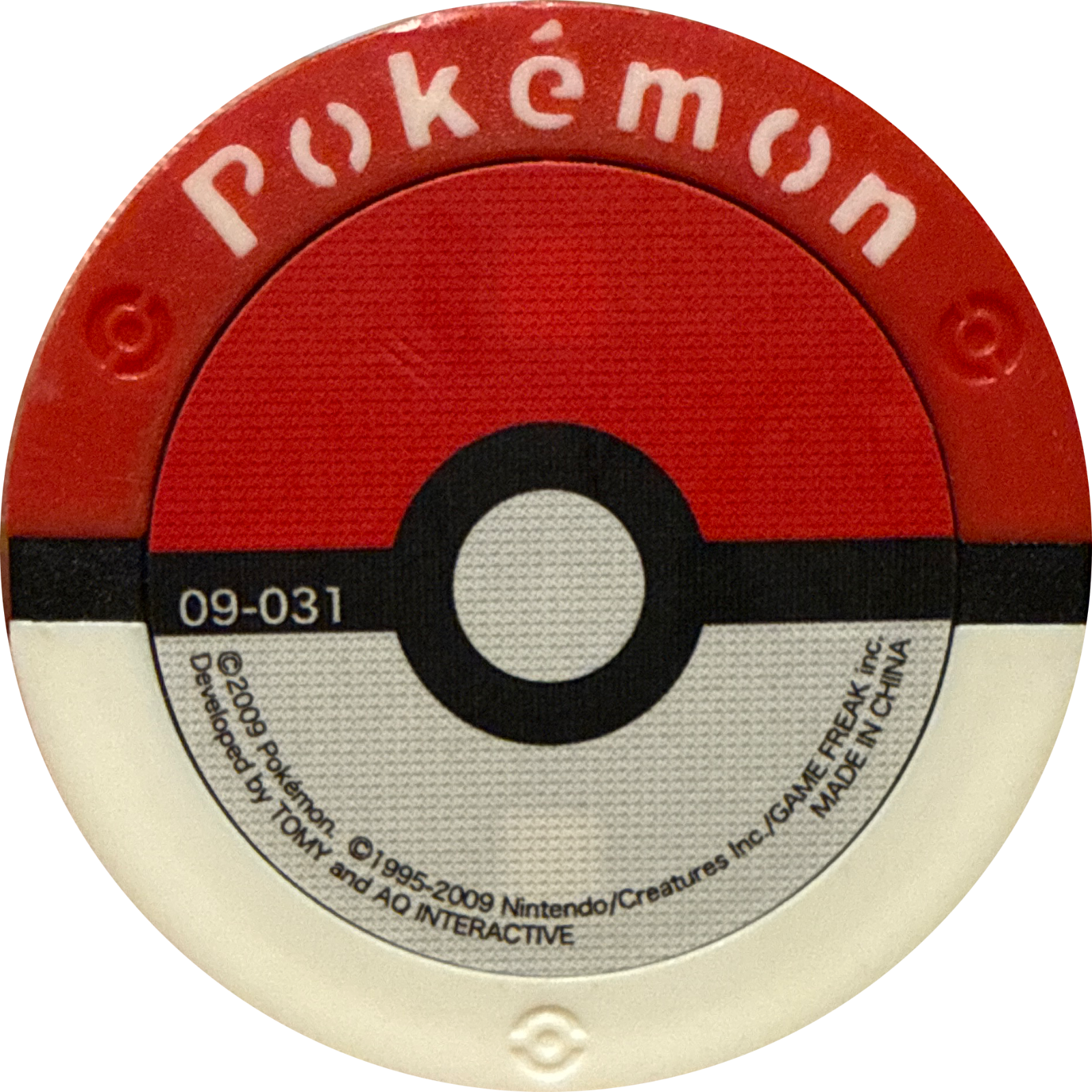 Rotom collectible #09-031, Pokemon Battrio Advent of Arceus Chapter Checklist (2009), back