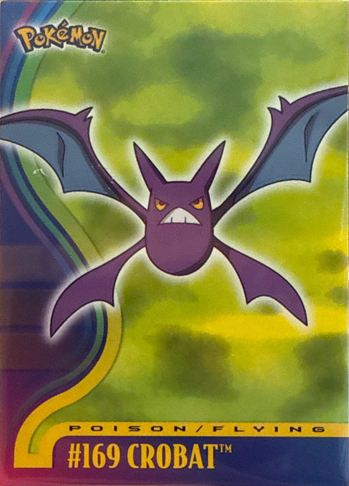 Crobat card #1, Pokemon Topps Johto League Champions (2001), front
