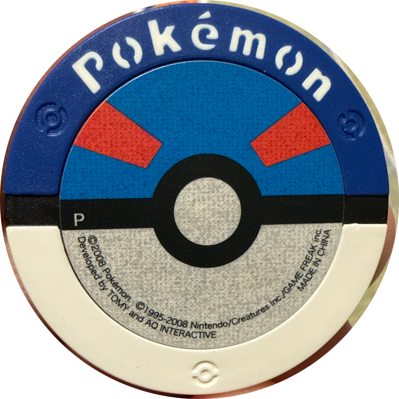 Machamp collectible #Promo, Pokemon Battrio Promotional Disks - P Checklist, back