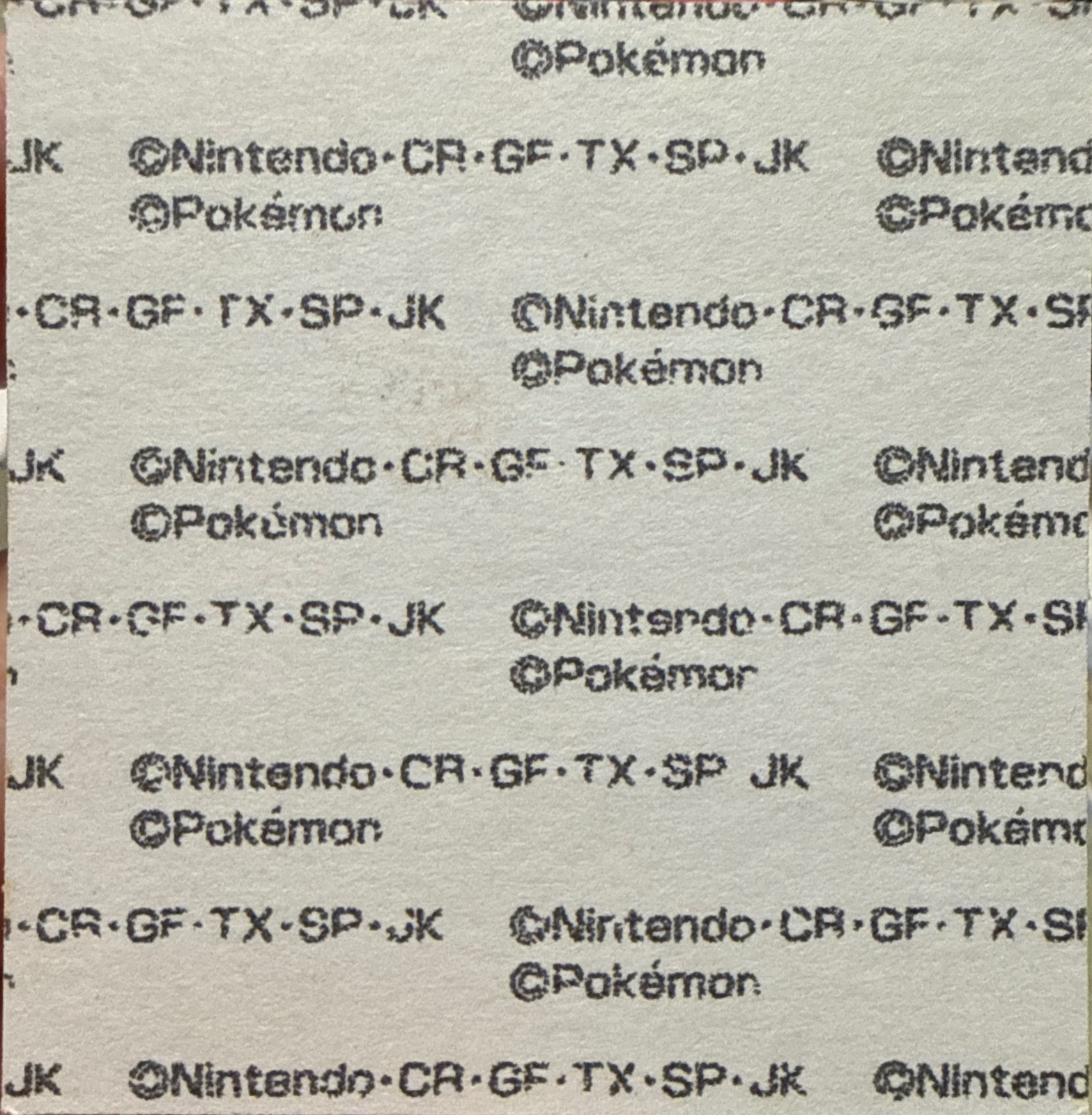 Rotom bread sticker #1807, Daiichi Pan Pokémon Deco Chara Wave 88 Bread Stickers Checklist, back