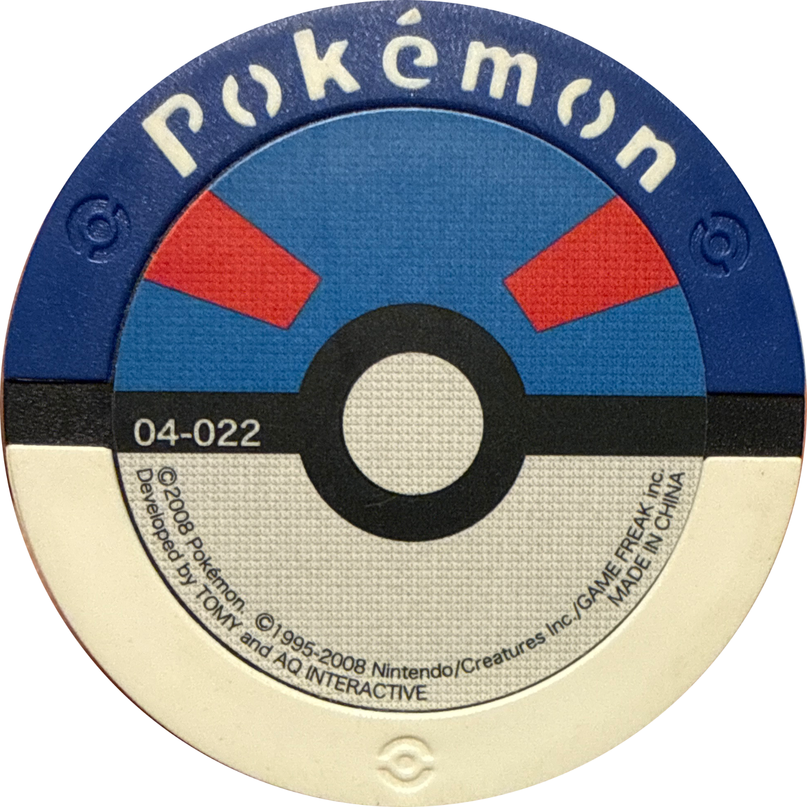 Dugtrio collectible #04-022, Pokemon Battrio The Mysterious Mew Chapter Checklist (2008), back
