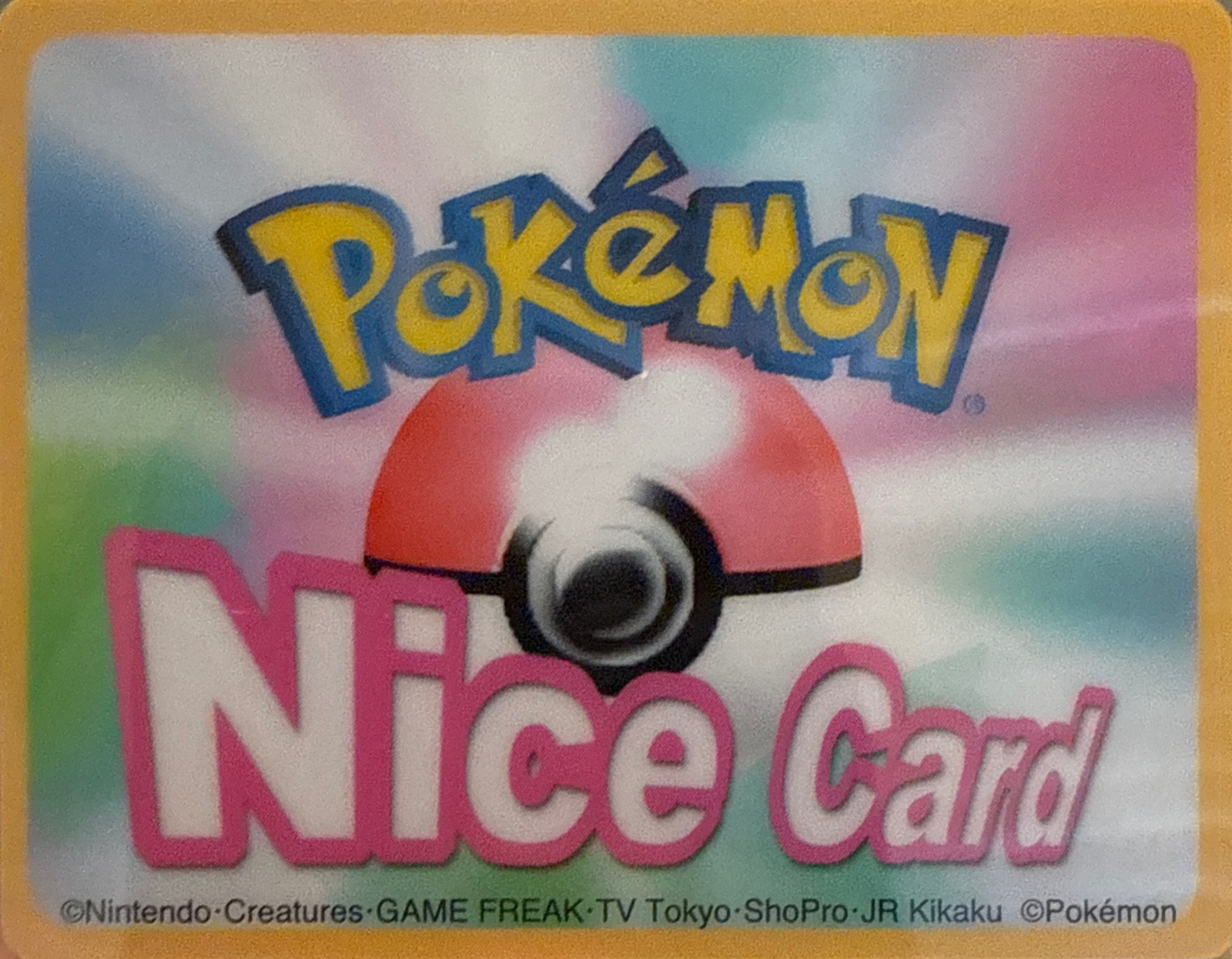 Wobbuffet sticker #S073, Amada Pokémon Nice Cards, back