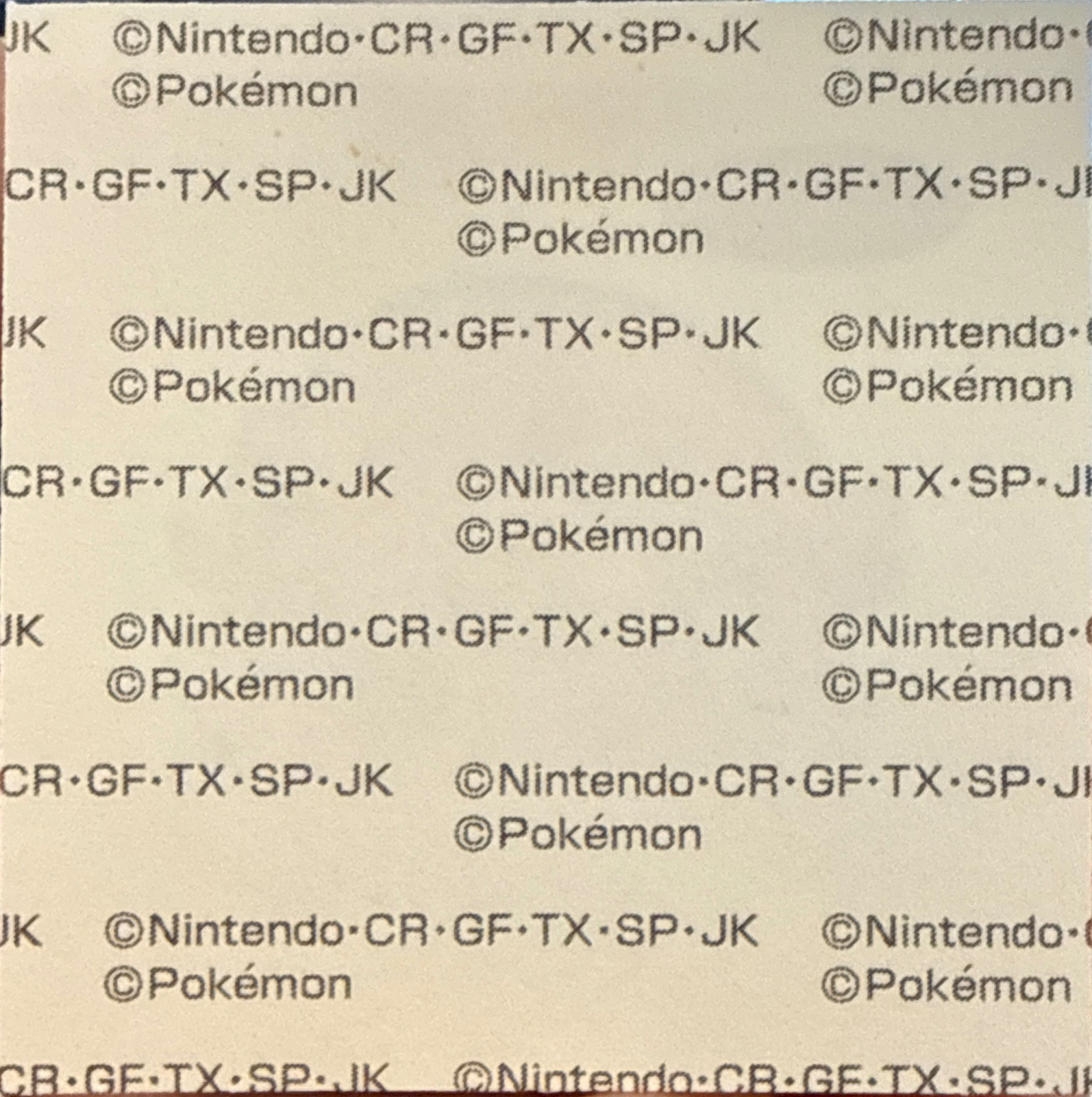 Scream Tail bread sticker, Daiichi Pan Pokémon Deco Chara Wave 215 Bread Stickers Checklist, back