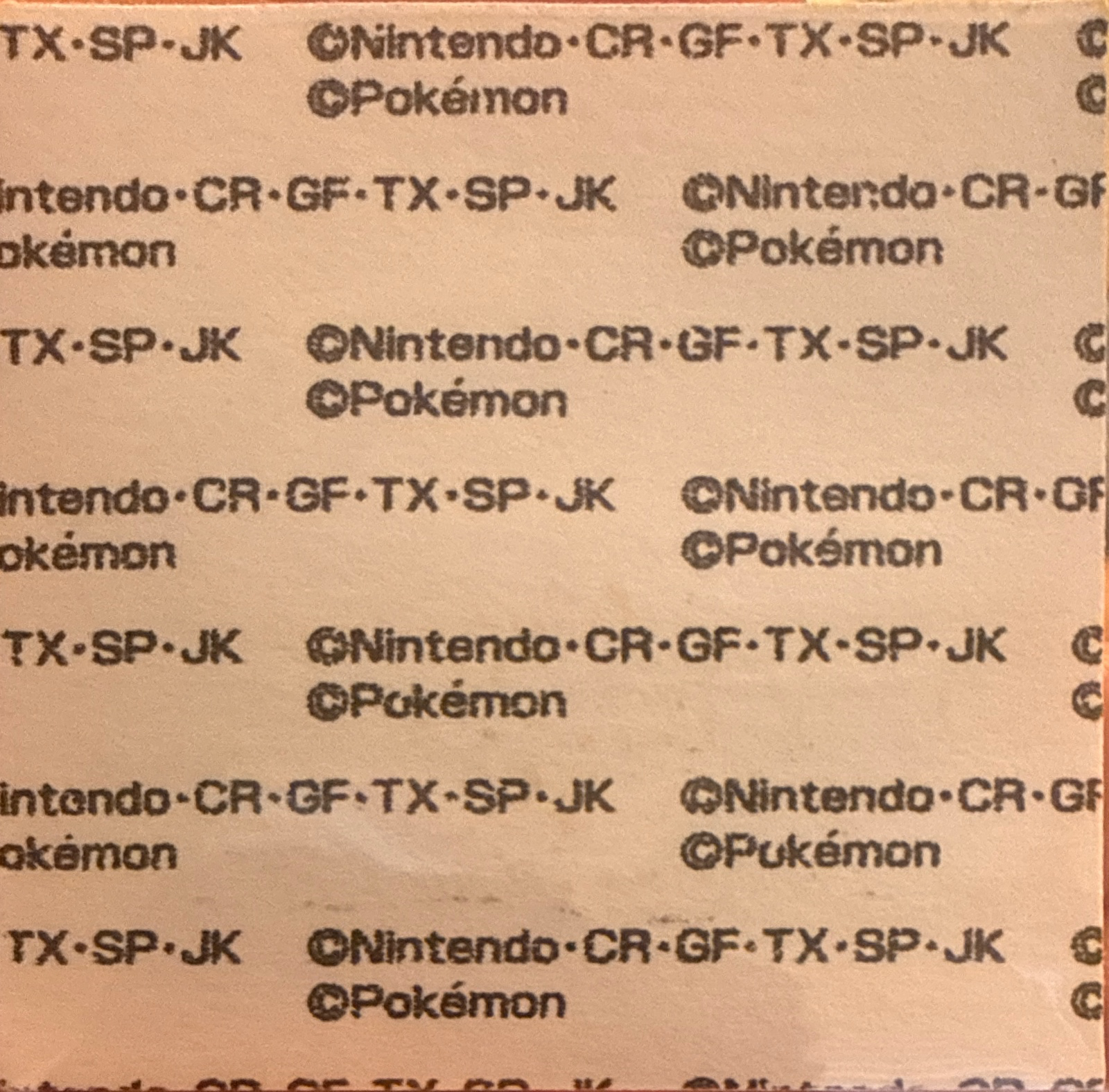 Slowpoke bread sticker #1126, Daiichi Pan Pokémon Deco Chara Wave 54 Bread Stickers Checklist, back