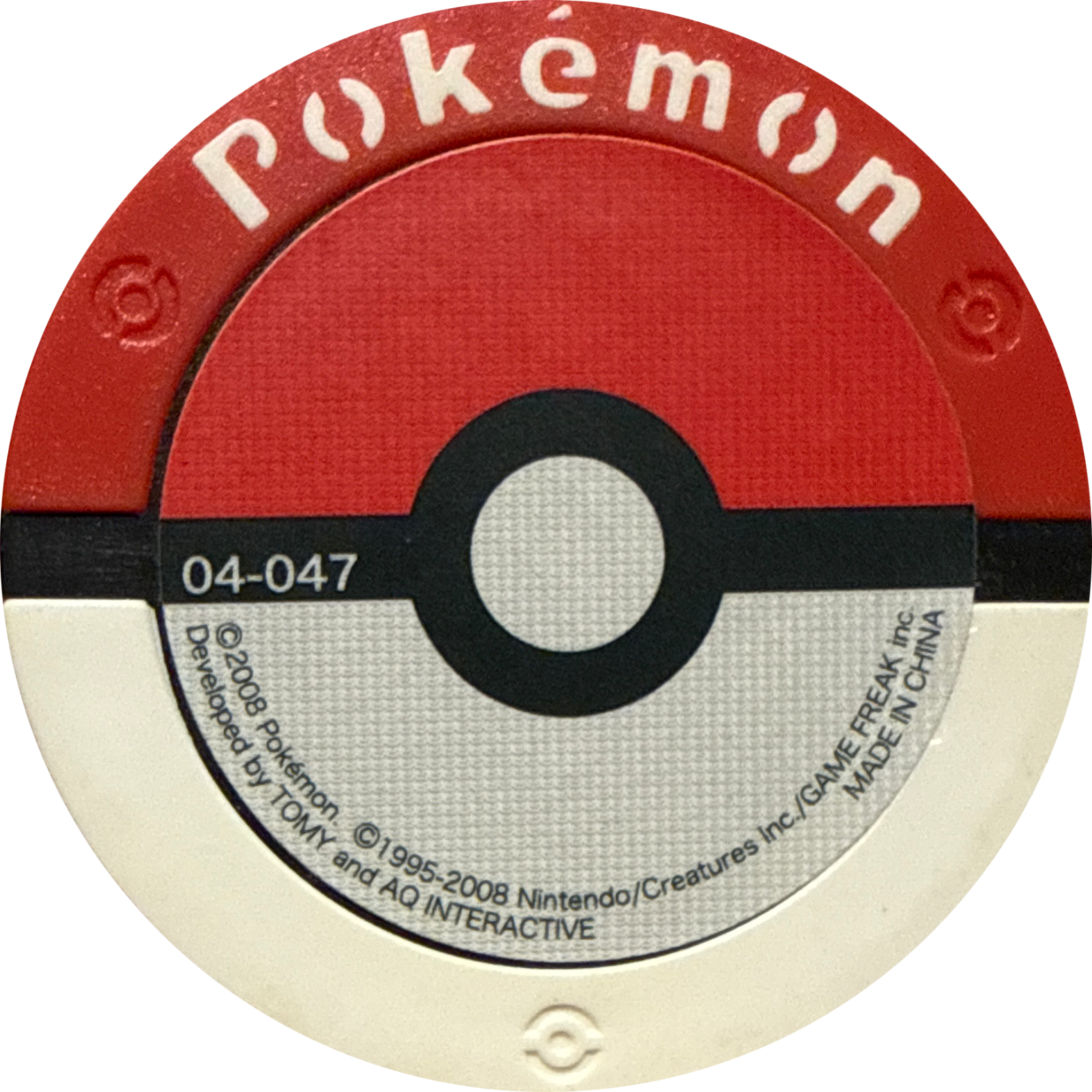 Diglett collectible #04-047, Pokemon Battrio The Mysterious Mew Chapter Checklist (2008), back