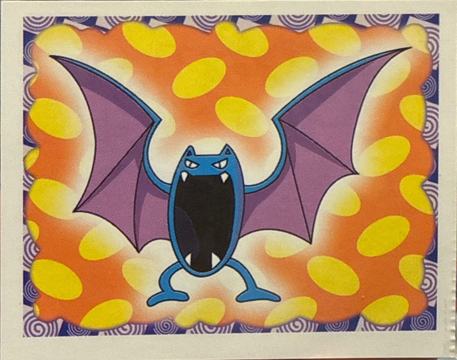 Golbat card #42, Pokémon Merlin Series 1 (1999), front