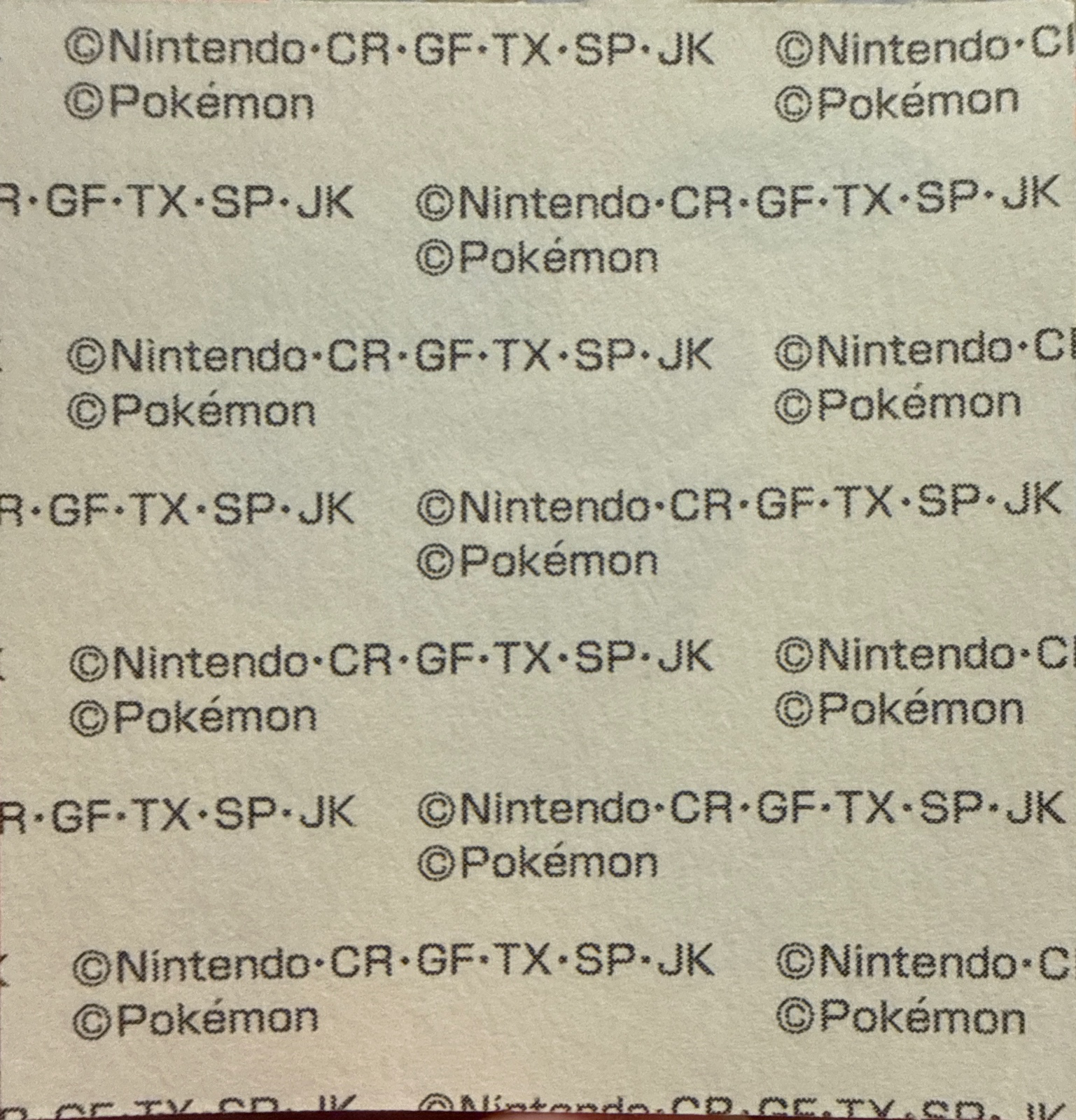 Yellow Mega Lucario bread sticker, Daiichi Pan Pokémon Deco Chara Wave 215 Bread Stickers Checklist, back