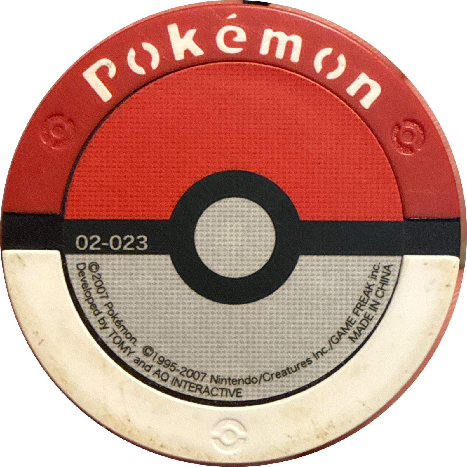 Chimchar collectible #02-023, Pokemon Battrio Darkrai Raid Chapter Checklist (2007), back