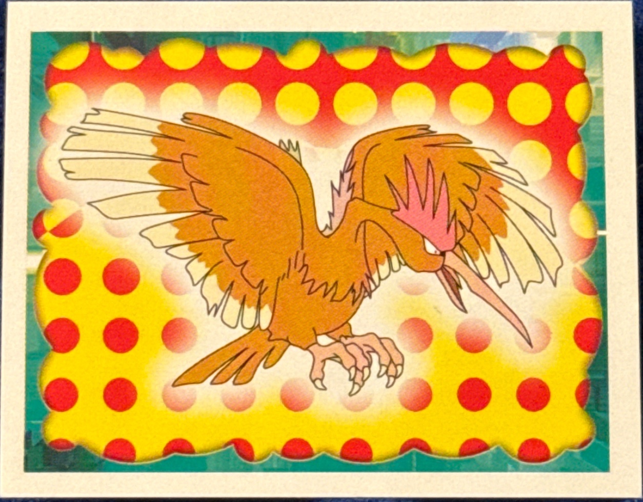 Fearow card #22, Pokémon Merlin Series 1 (1999), front