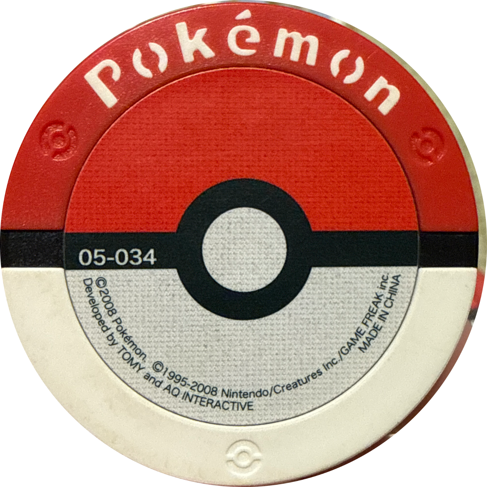 Sudowoodo collectible #05-034, Pokemon Battrio Giratina Seismic Chapter Checklist (2008), back