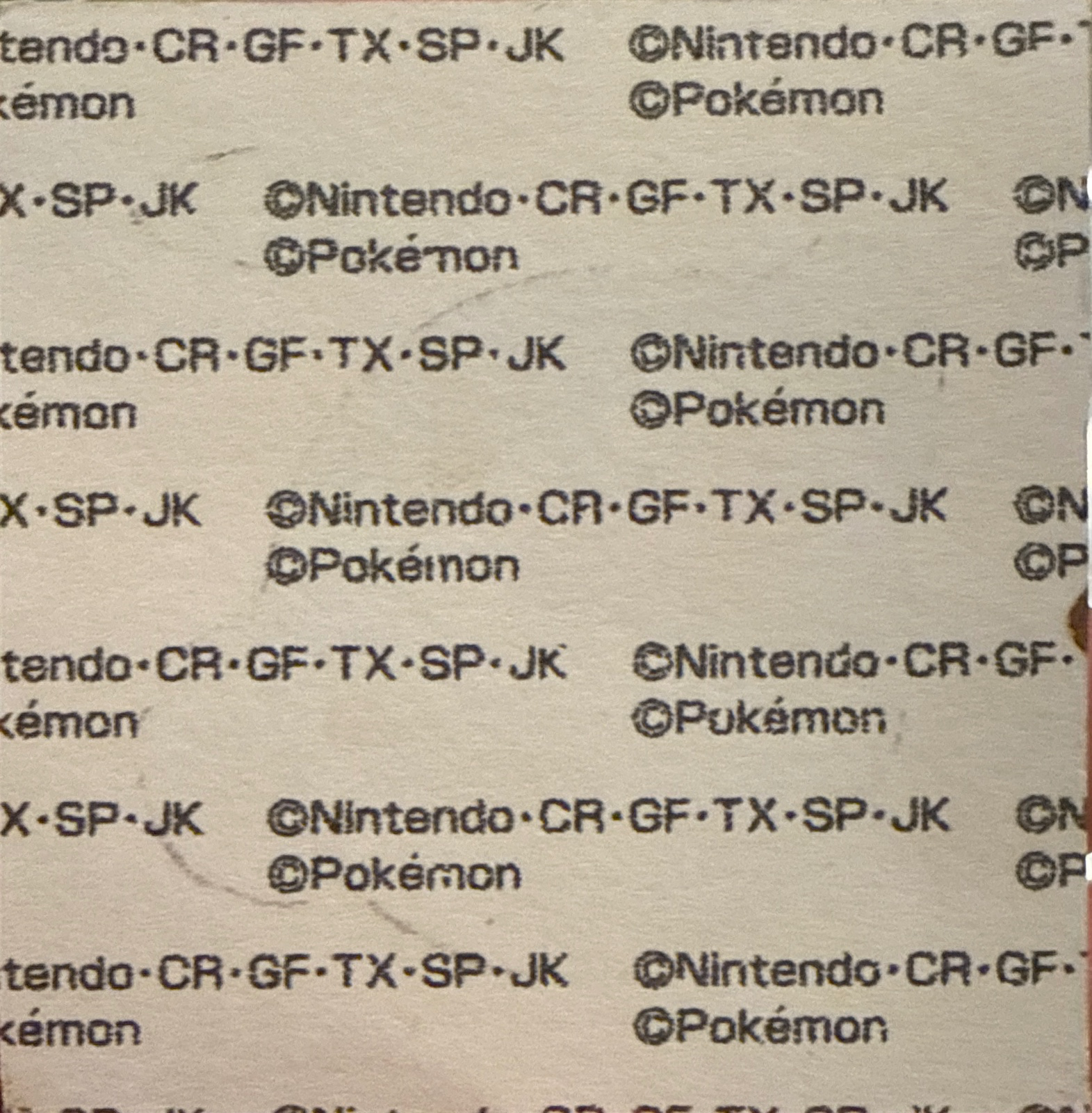 Wailmer bread sticker #1410, Daiichi Pan Pokémon Deco Chara Wave 68 Bread Stickers Checklist, back
