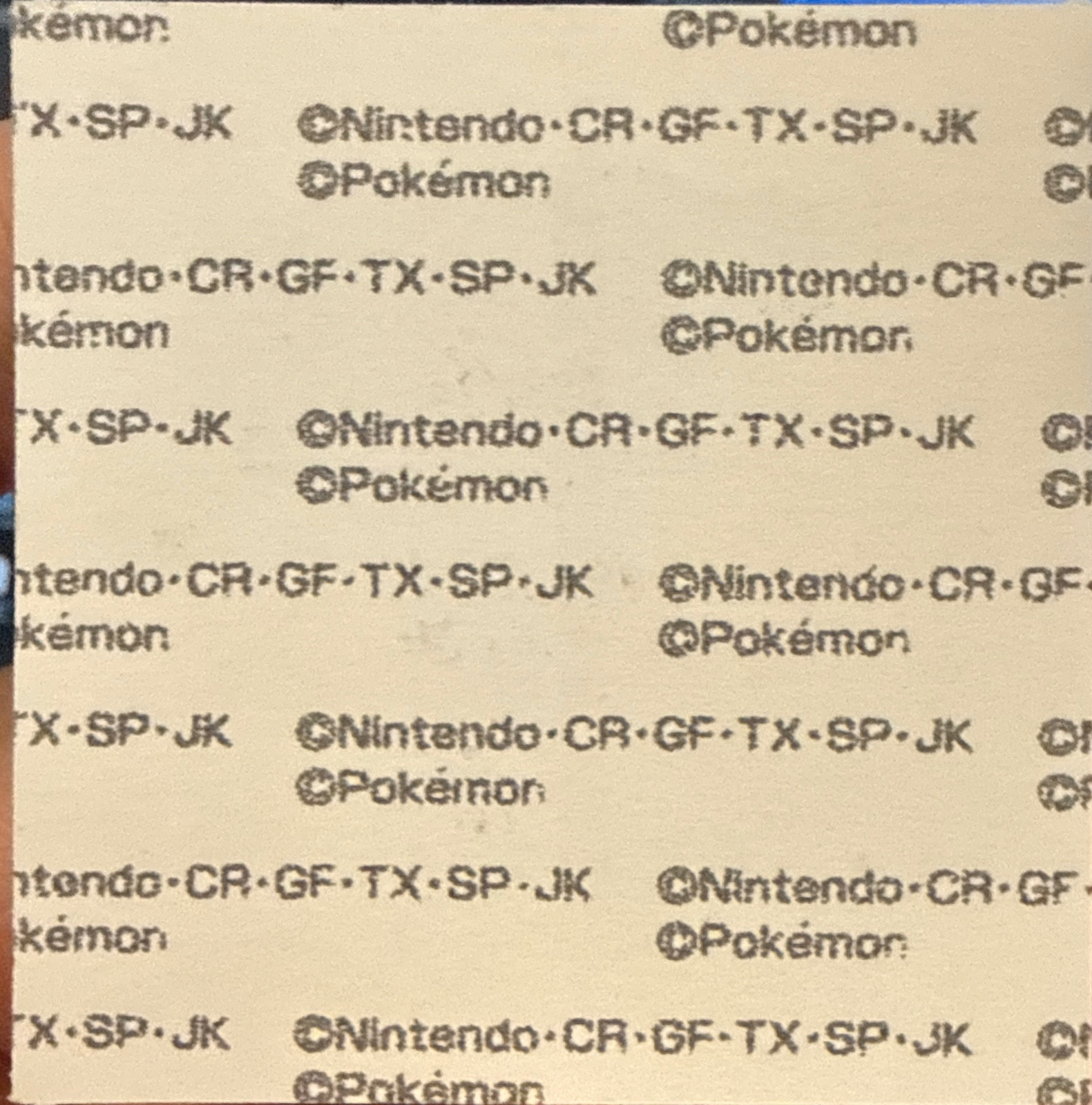 Dialga bread sticker #1677, Daiichi Pan Pokémon Deco Chara Wave 82 Bread Stickers Checklist, back