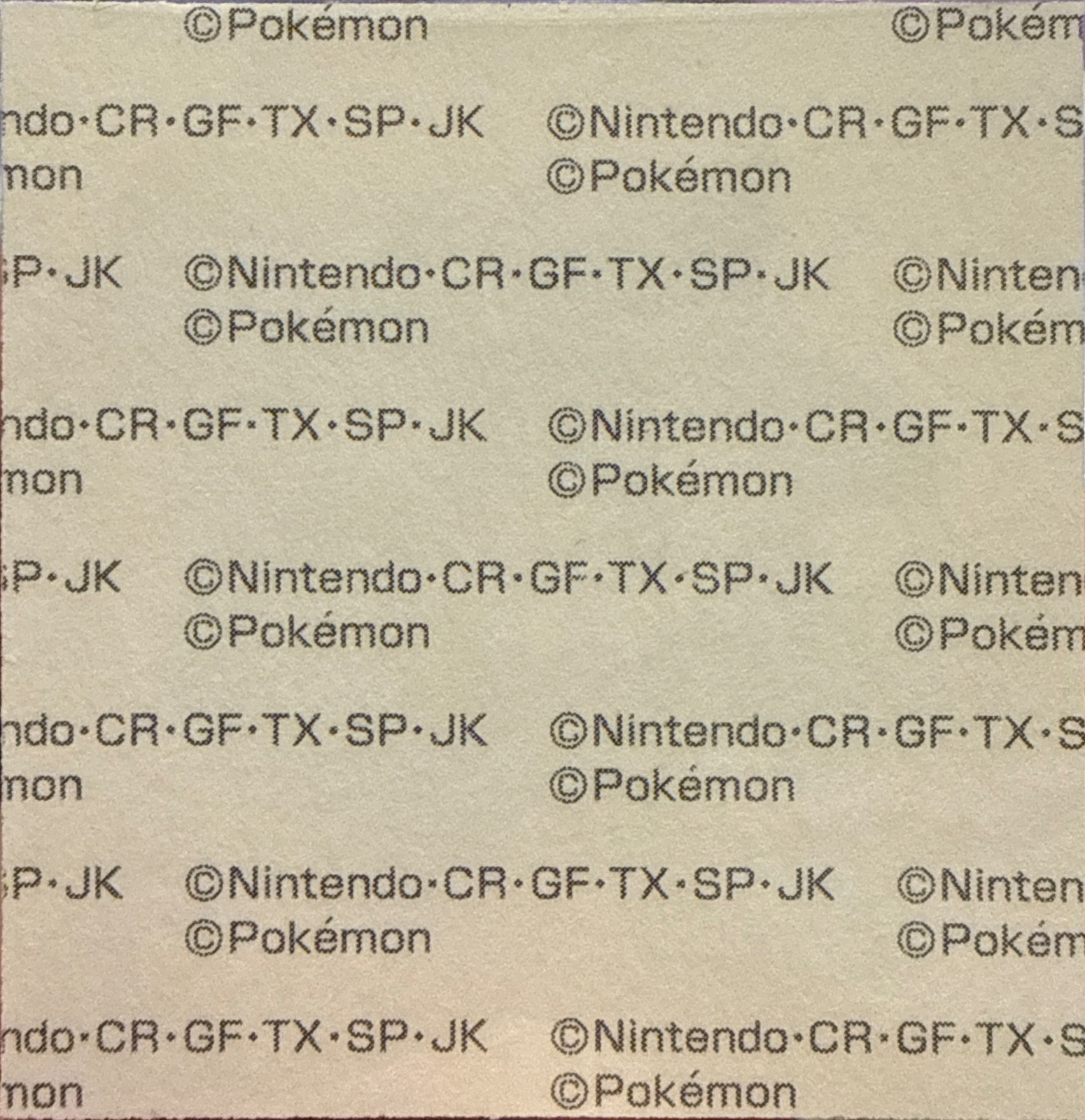 Gengar bread sticker, Daiichi Pan Pokémon Deco Chara Wave 216 Bread Stickers Checklist, back