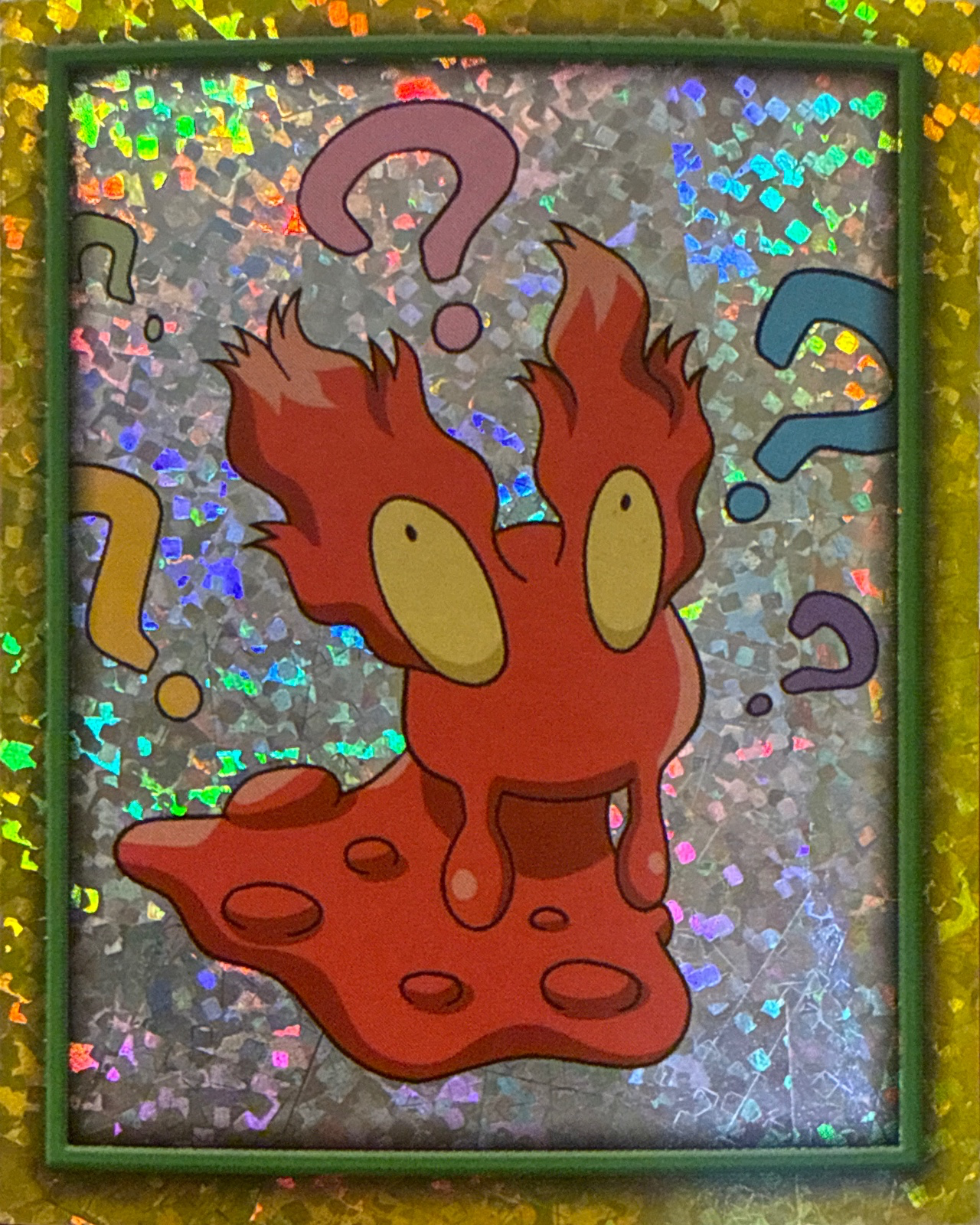 Slugma card #P11, Pokémon Merlin Series 5 (2002), front