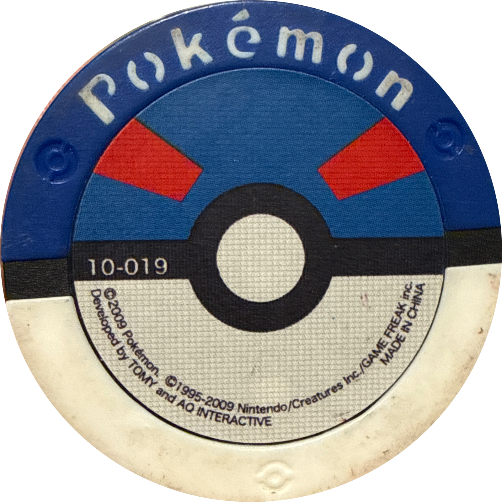 Glaceon collectible #10-019, Pokemon Battrio Ho-Oh & Lugia Flight Chapter Checklist (2009), back