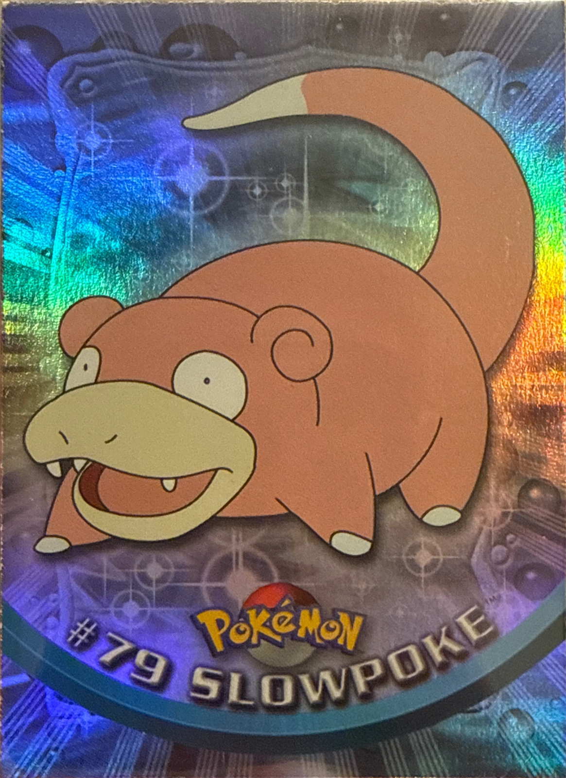 Slowpoke card #79, Pokemon Topps Series 2 (1999), front