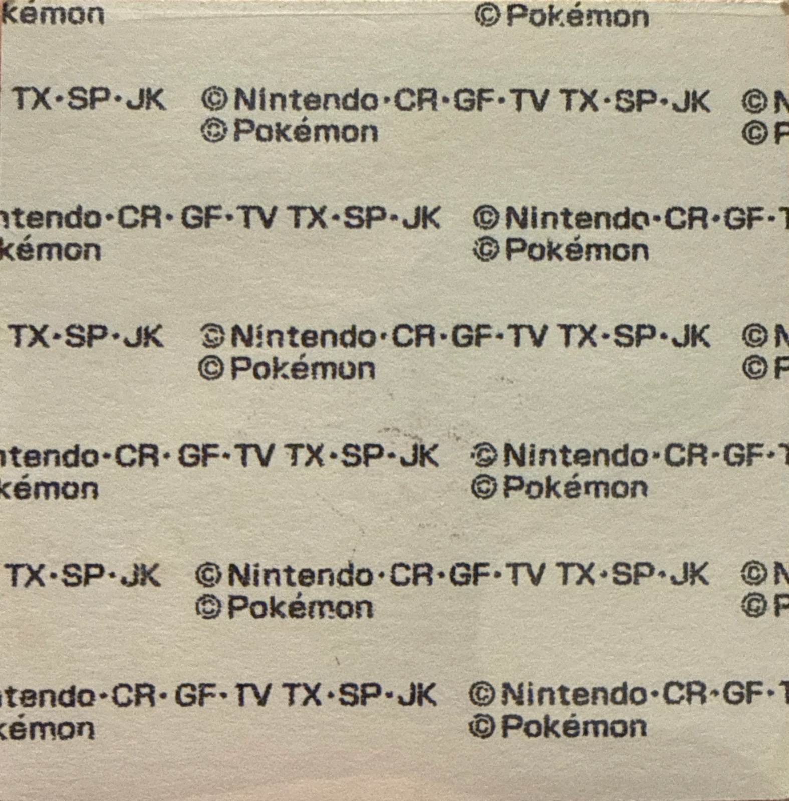 Wynaut bread sticker #752, Daiichi Pan Pokémon Deco Chara Wave 36 Bread Stickers Checklist, back