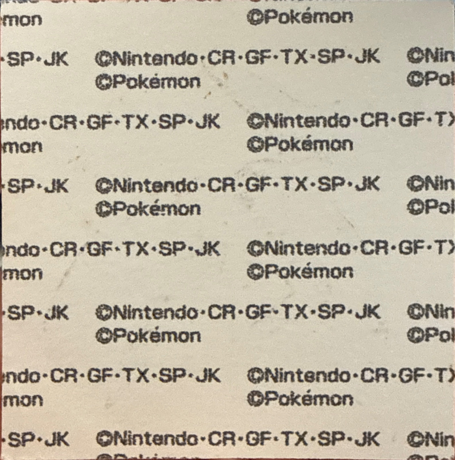 Deoxys bread sticker #1277, Daiichi Pan Pokémon Deco Chara Wave 62 Bread Stickers Checklist, back