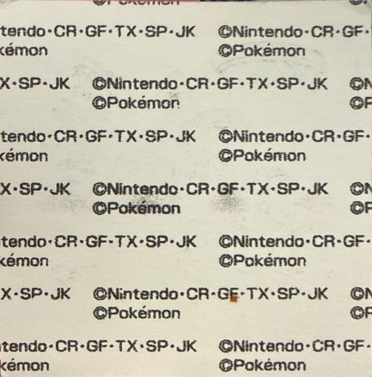 Anorith bread sticker #1443, Daiichi Pan Pokémon Deco Chara Wave 70 Bread Stickers Checklist, back