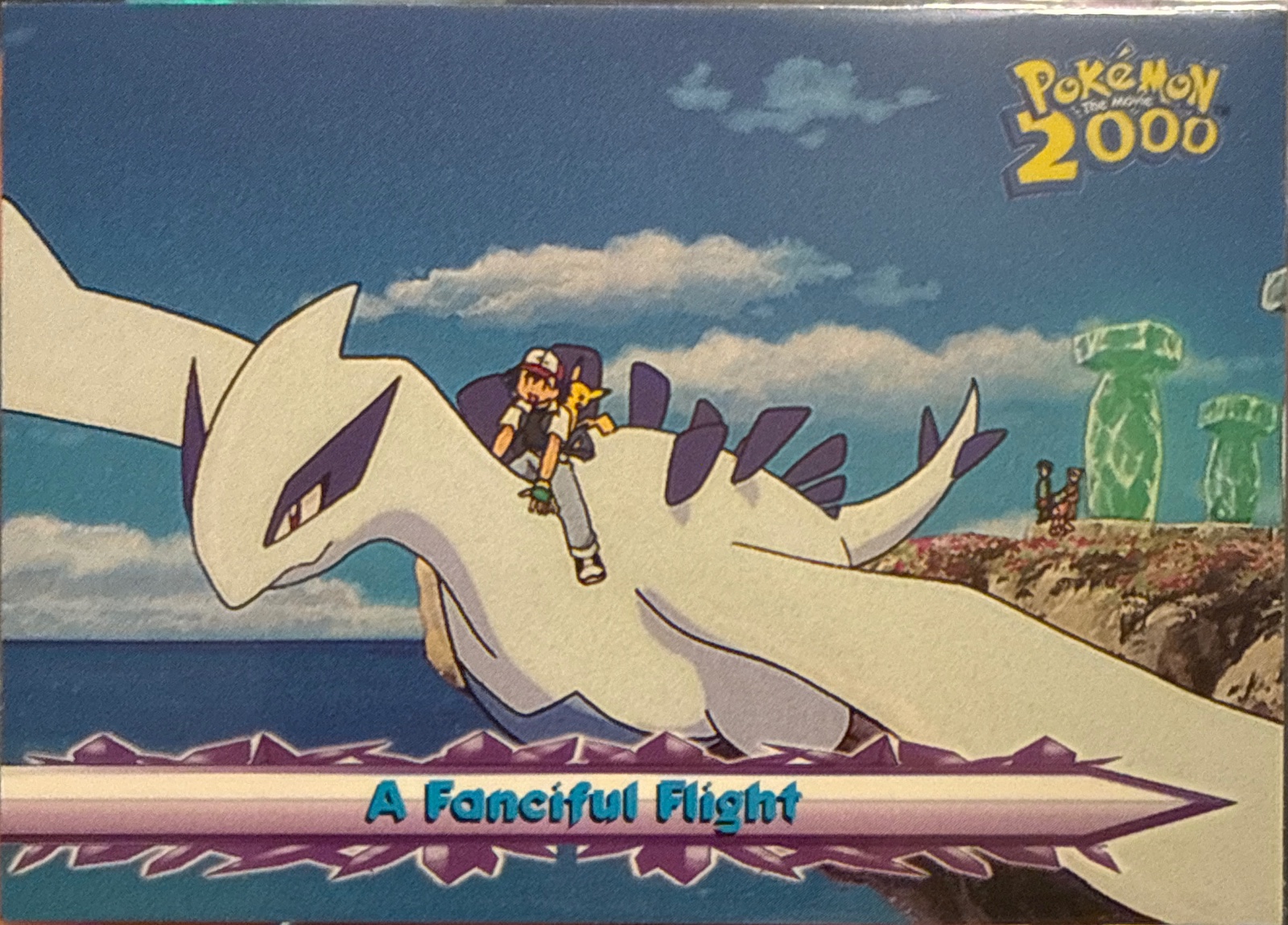 A Fanciful Flight card #65, Pokemon Topps Movie 2000 Trading Cards, front