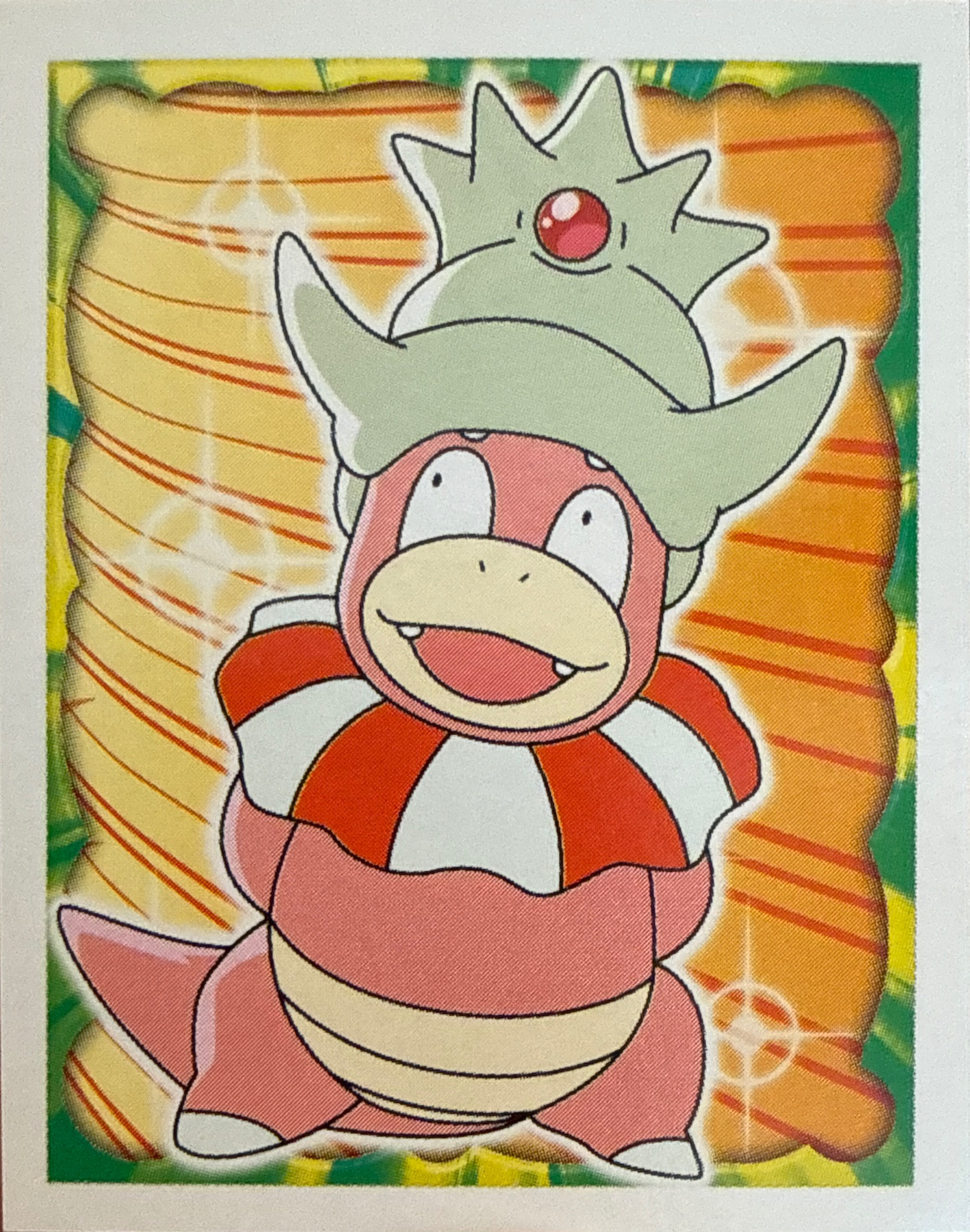 Slowking card #25, Pokémon Merlin Series 3 (2001), front