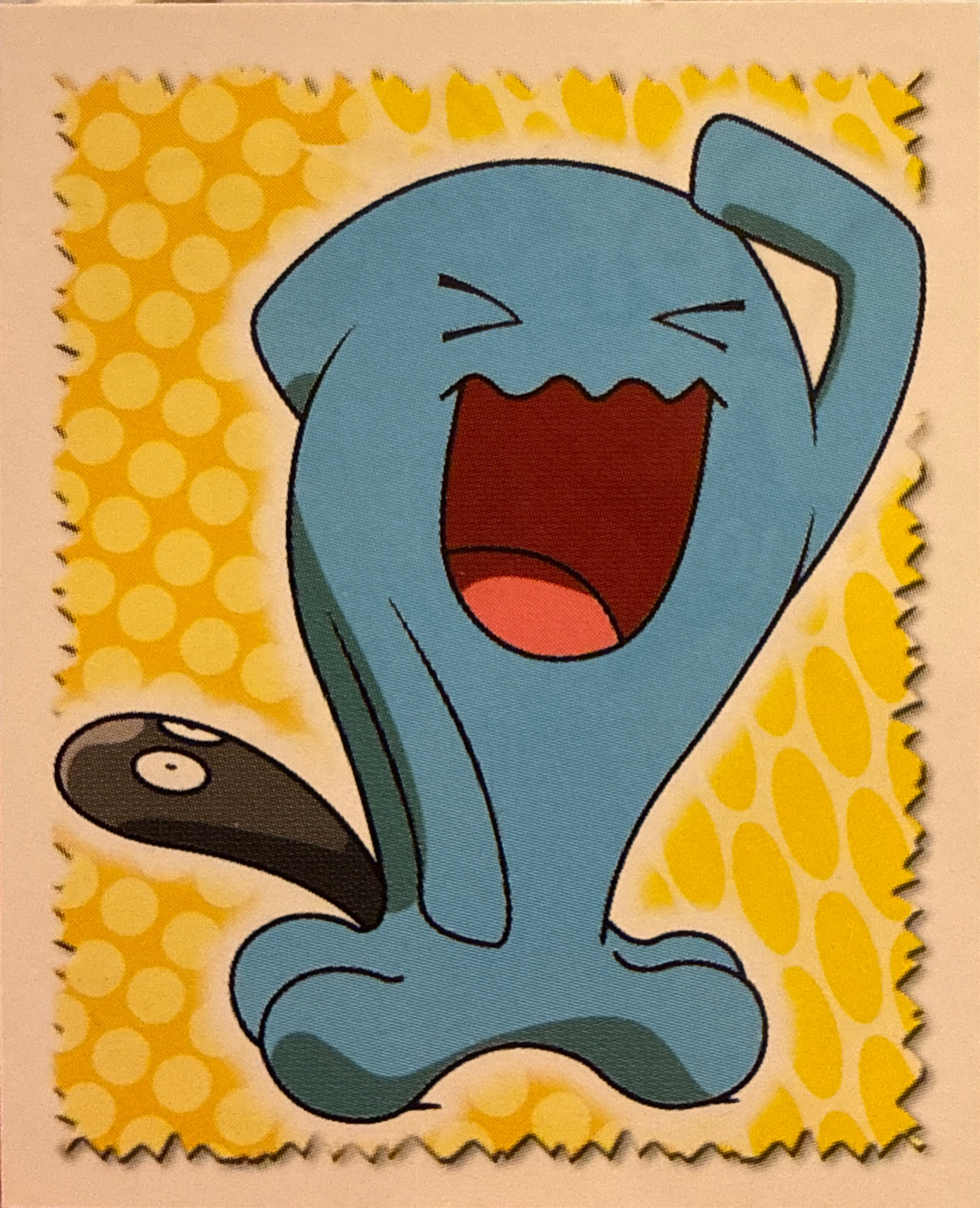 Wobbuffet card #101, Pokémon Merlin Series 3 (2001), front