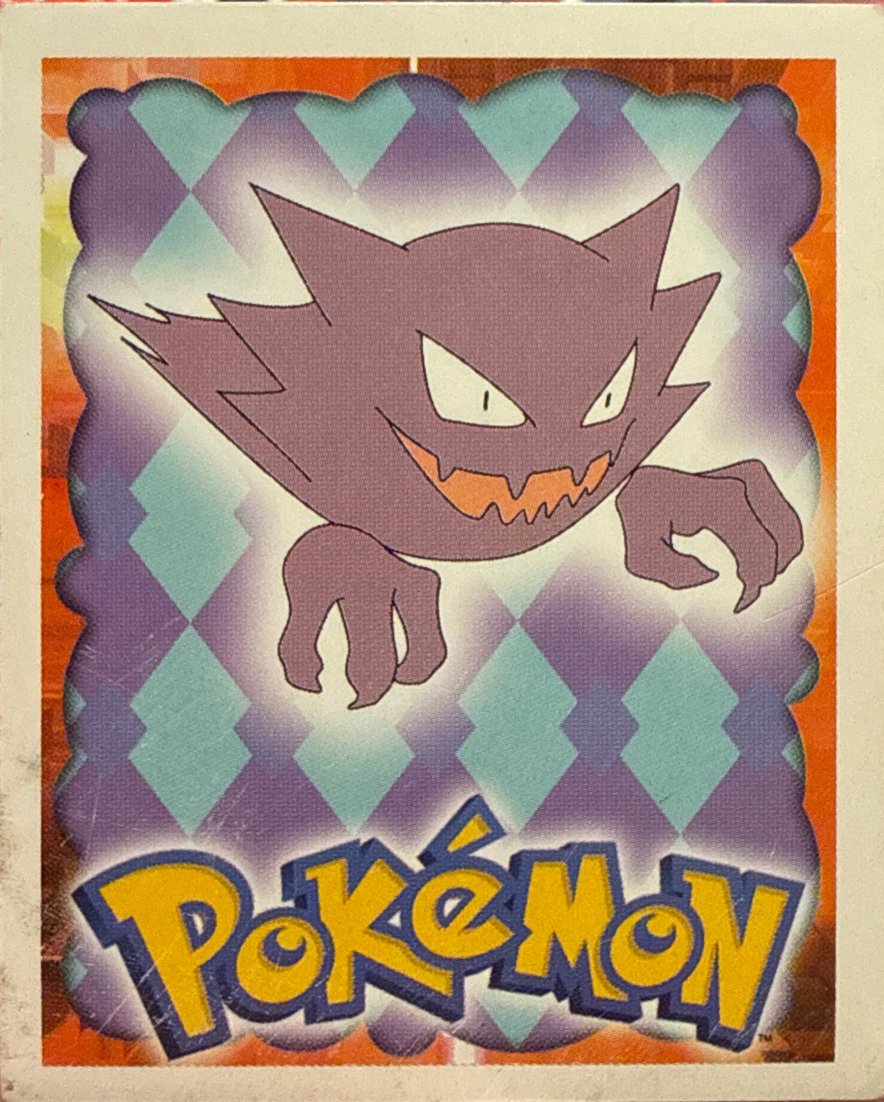 Haunter card #93, Pokémon Merlin Series 1 (1999), front