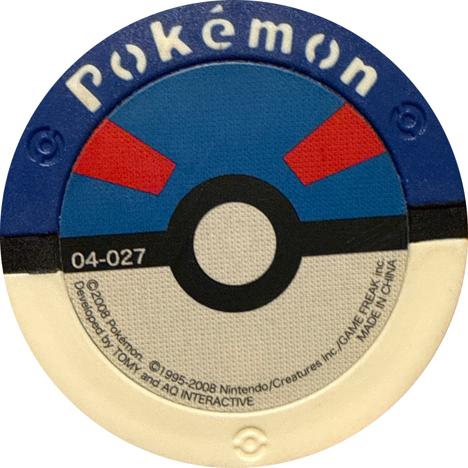 Machamp collectible #04-027, Pokemon Battrio The Mysterious Mew Chapter Checklist (2008), back