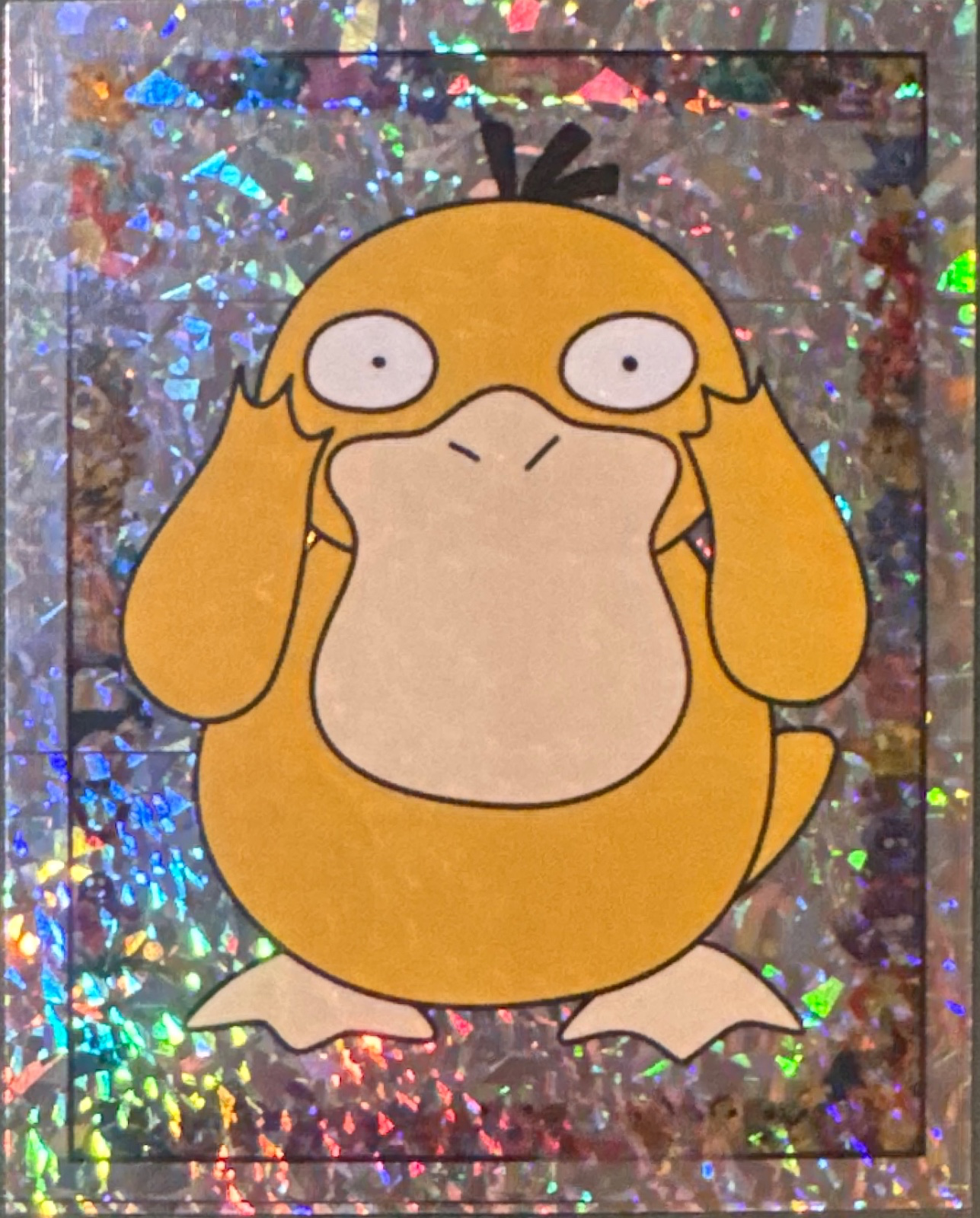 Psyduck, Glittery card #S10, Pokémon Merlin Series 1 (1999), front