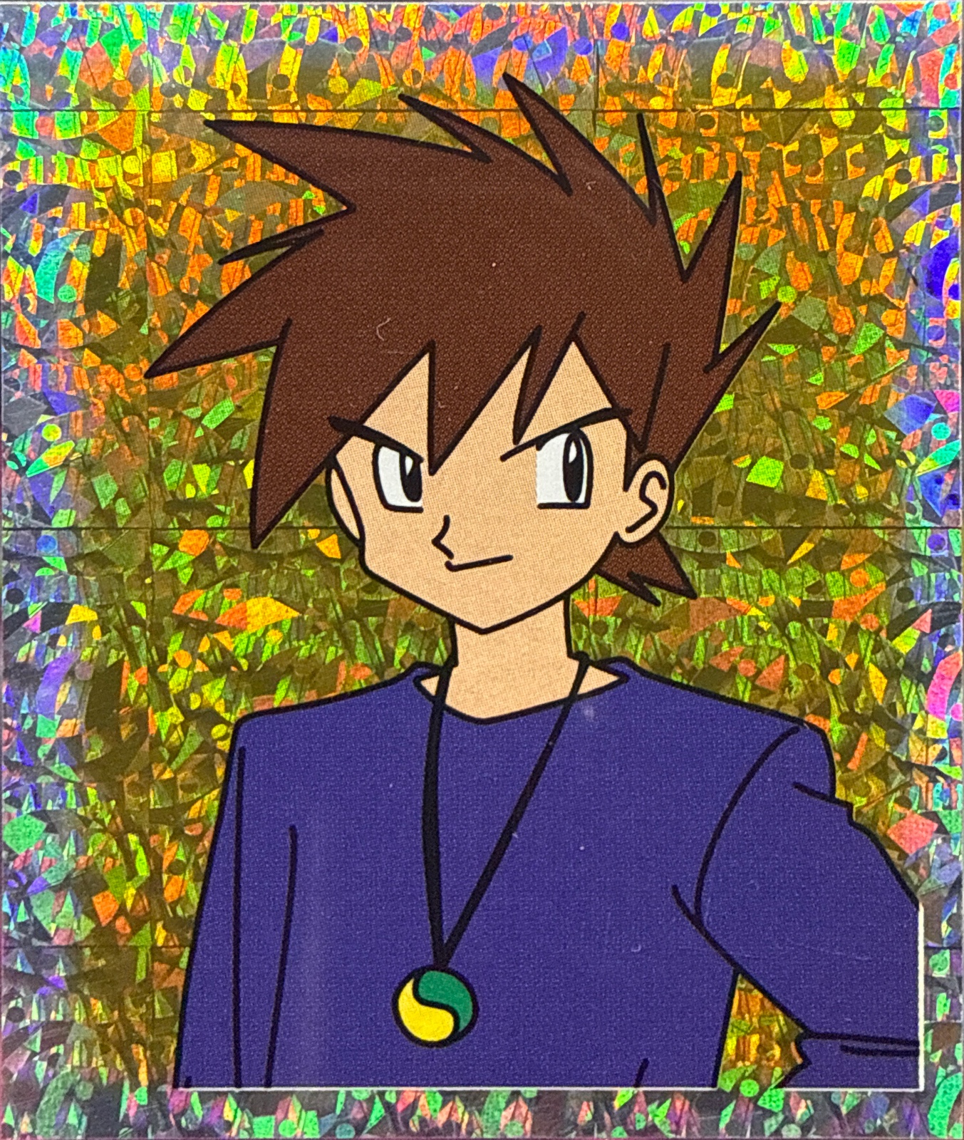 Gary Oak, Gold & Glitter card #S31, Pokémon Merlin Series 1 (1999), front