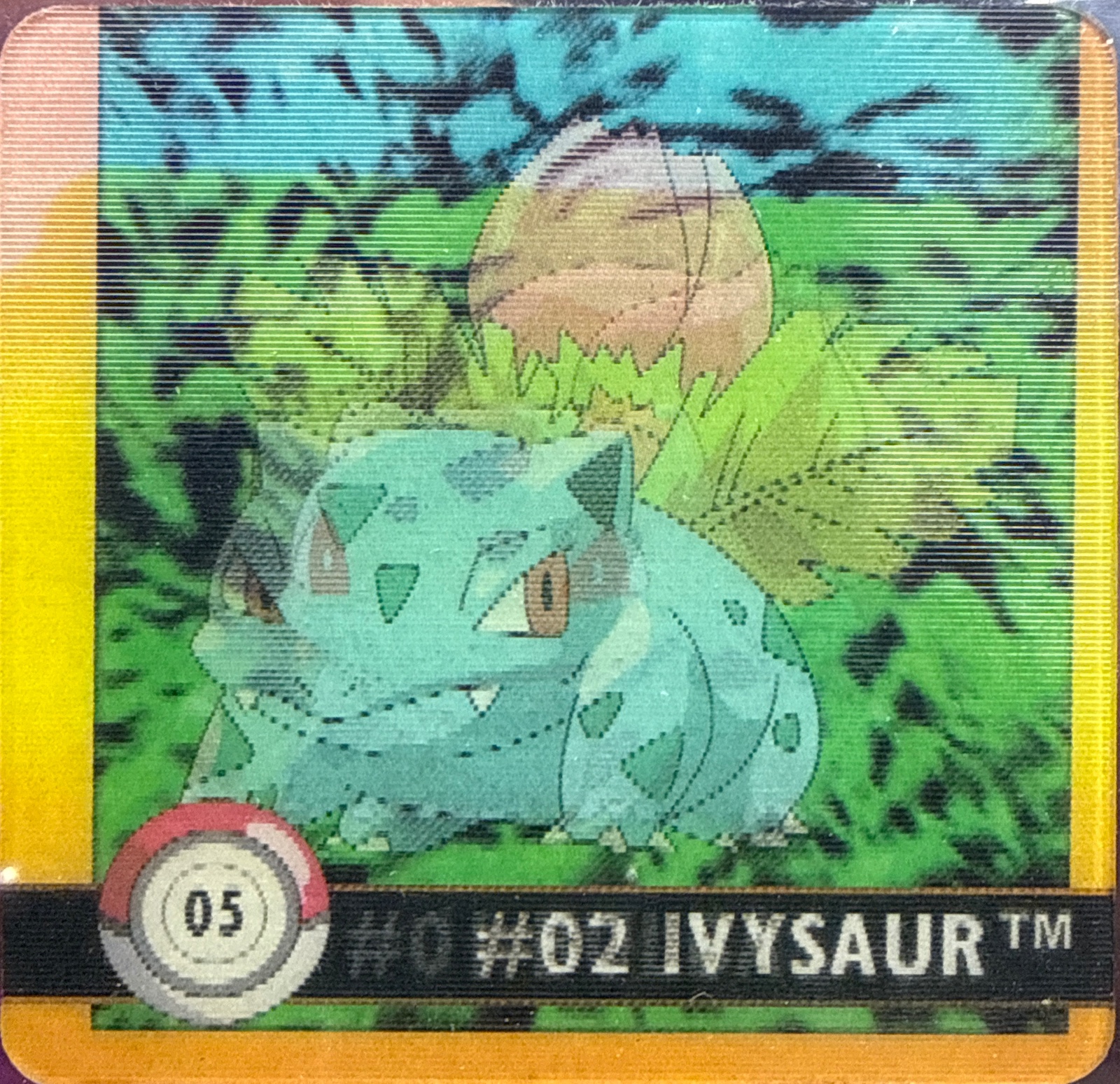 Bulbasaur collectible #05, Artbox (USA) Pokémon Artbox Premier Flipz (1999), front