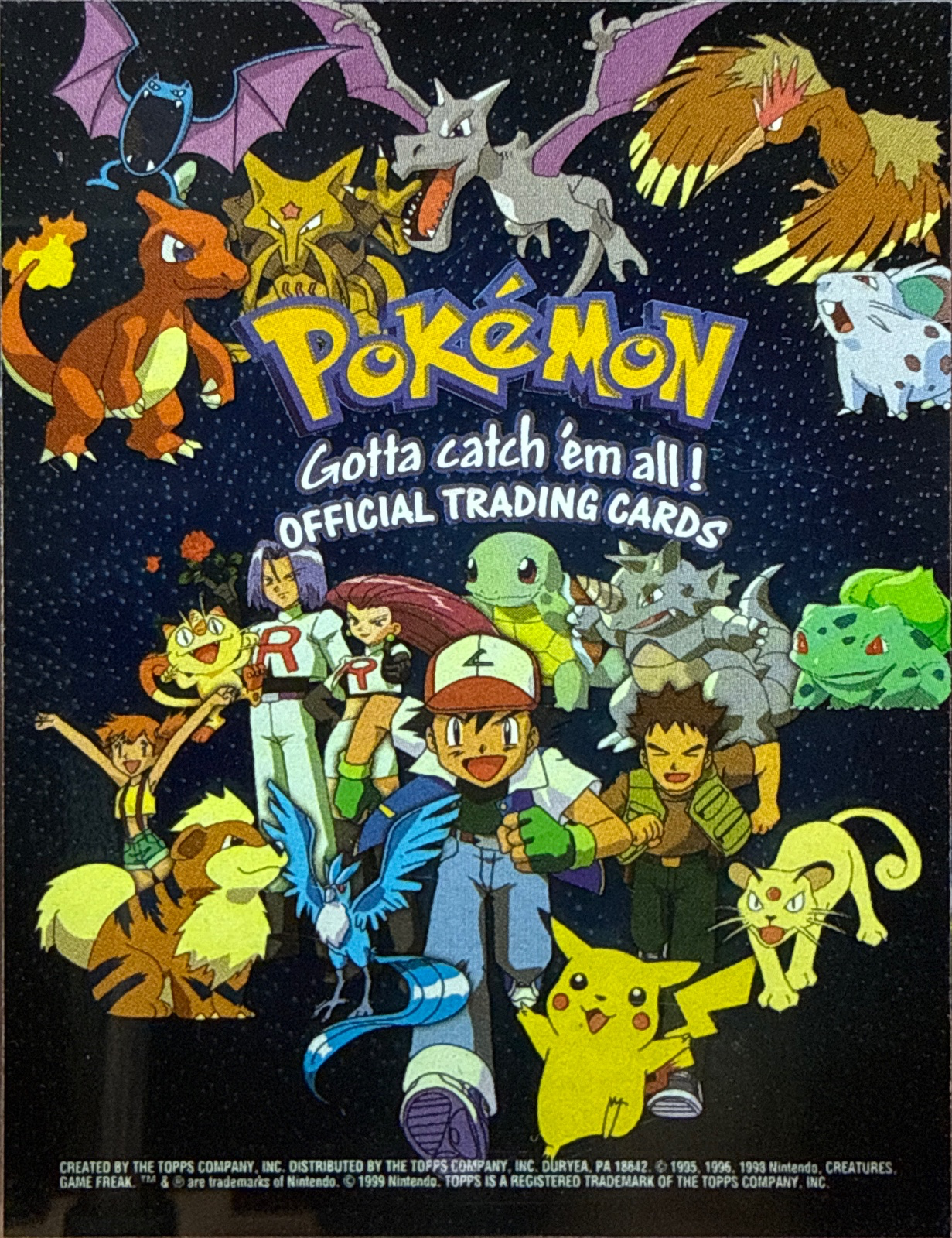 card #CL, Pokemon Topps Series 1 (1999), front