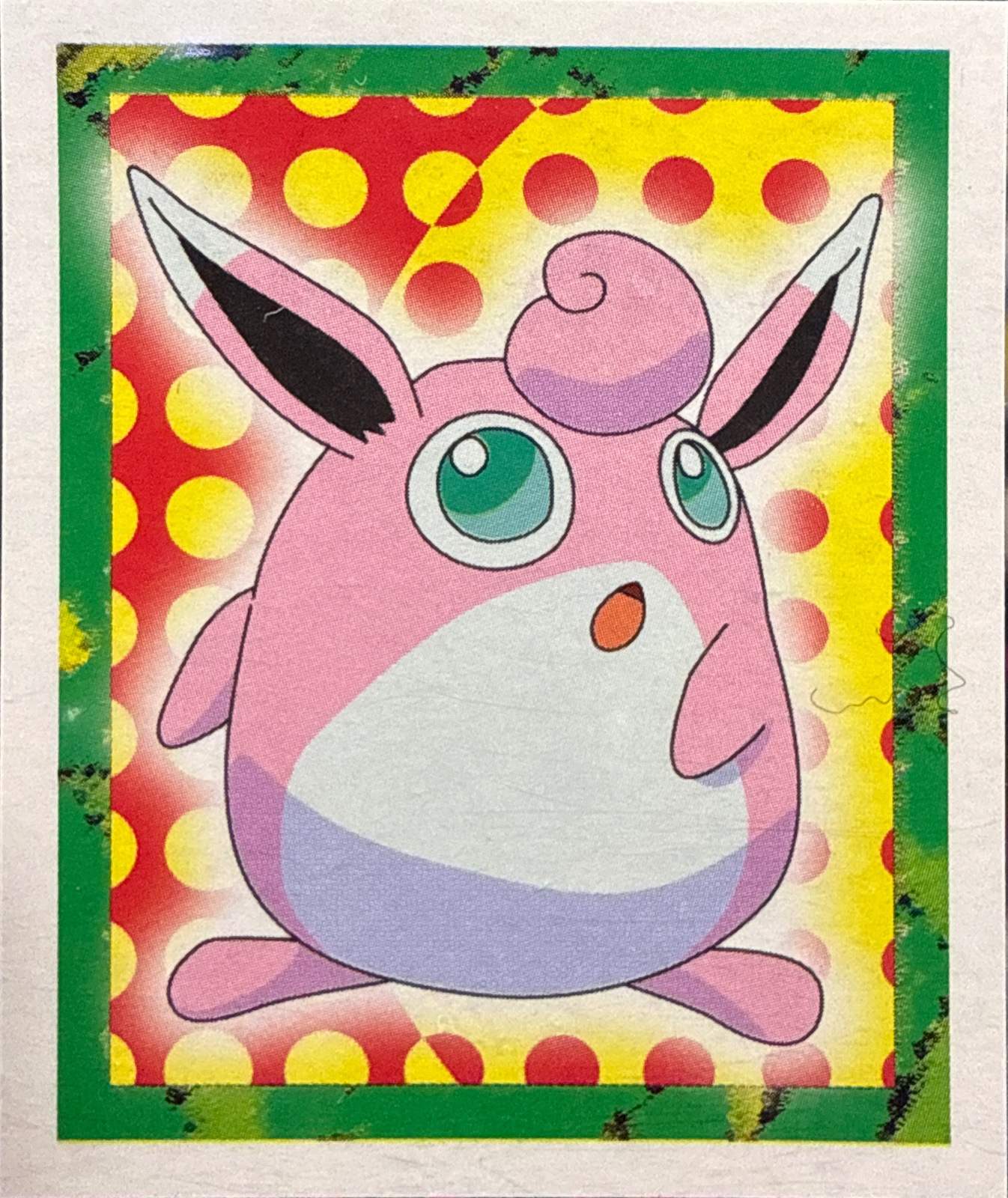 Wigglytuff card #40, Pokémon Merlin Series 1 (1999), front