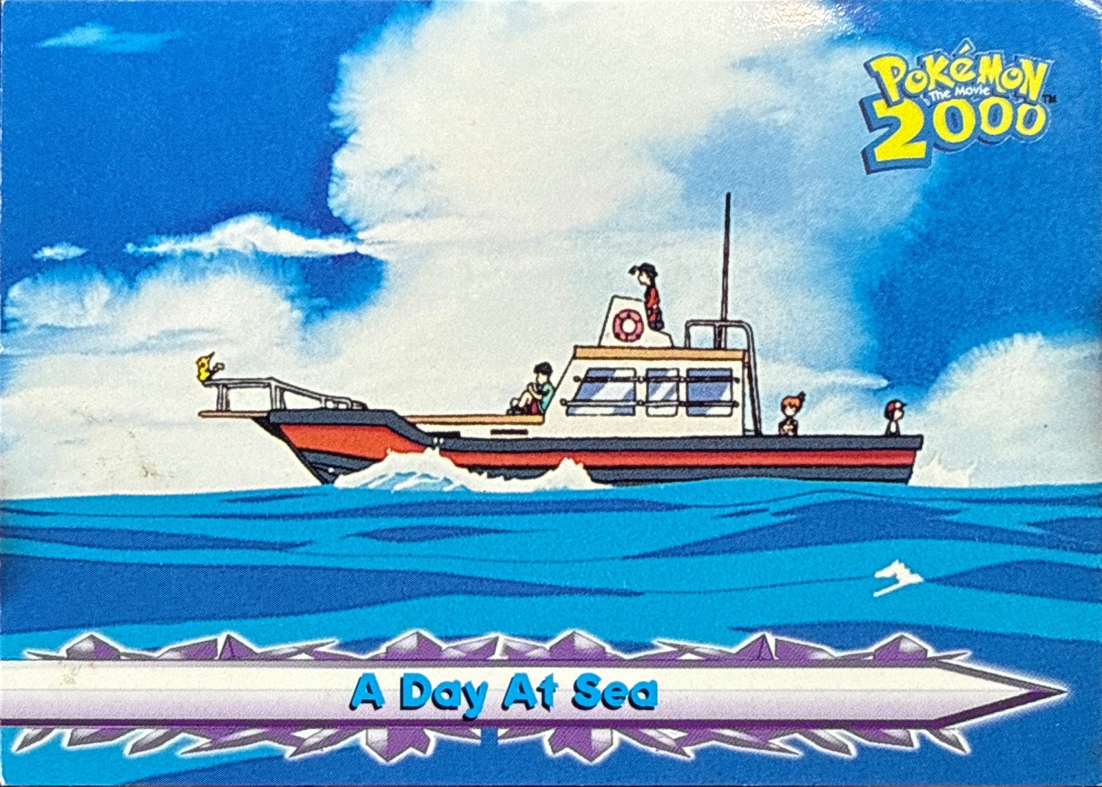 A Day At Sea card #17, Pokemon Topps Movie 2000 Trading Cards, front