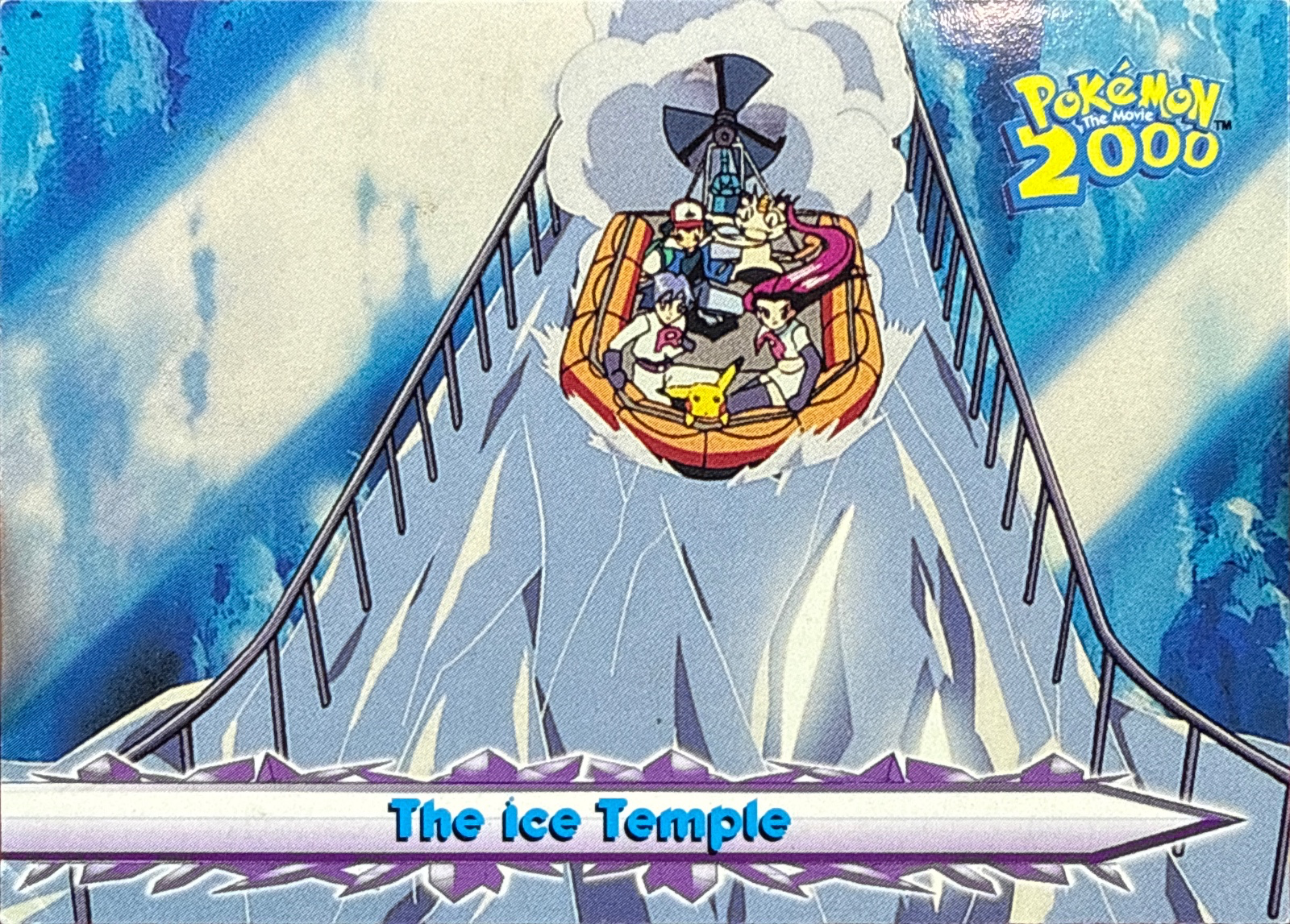 The Ice Temple card #51, Pokemon Topps Movie 2000 Trading Cards, front