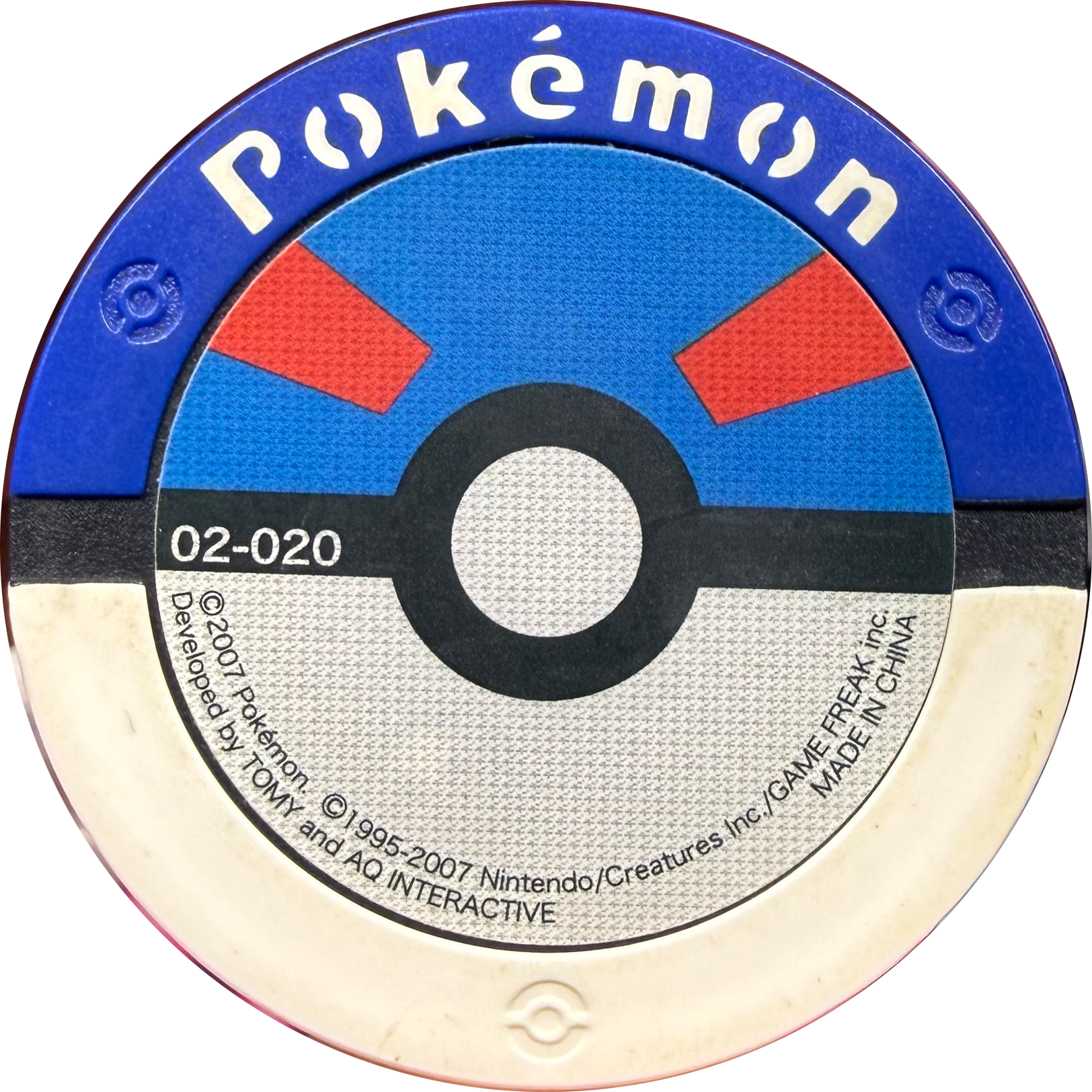 Pikachu collectible #02-020, Pokemon Battrio Darkrai Raid Chapter Checklist (2007), back