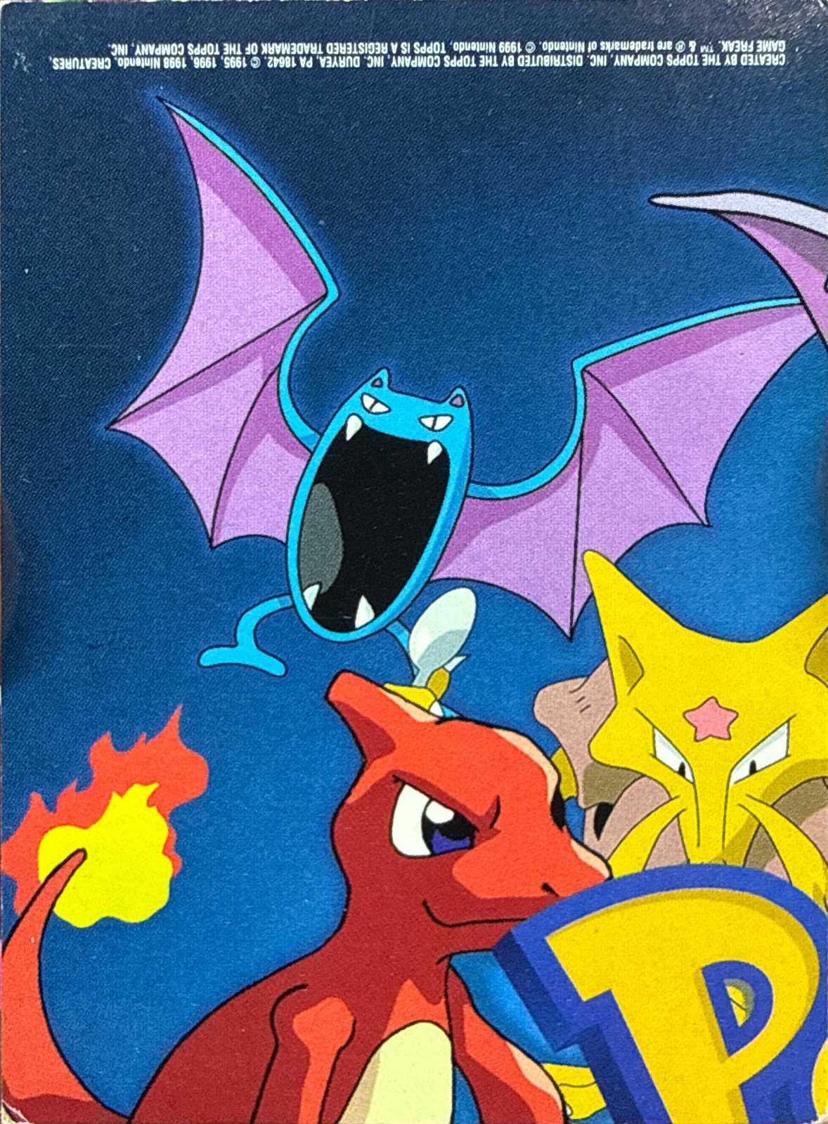 Staryu card #TV5, Pokemon Topps Series 1 (1999), back