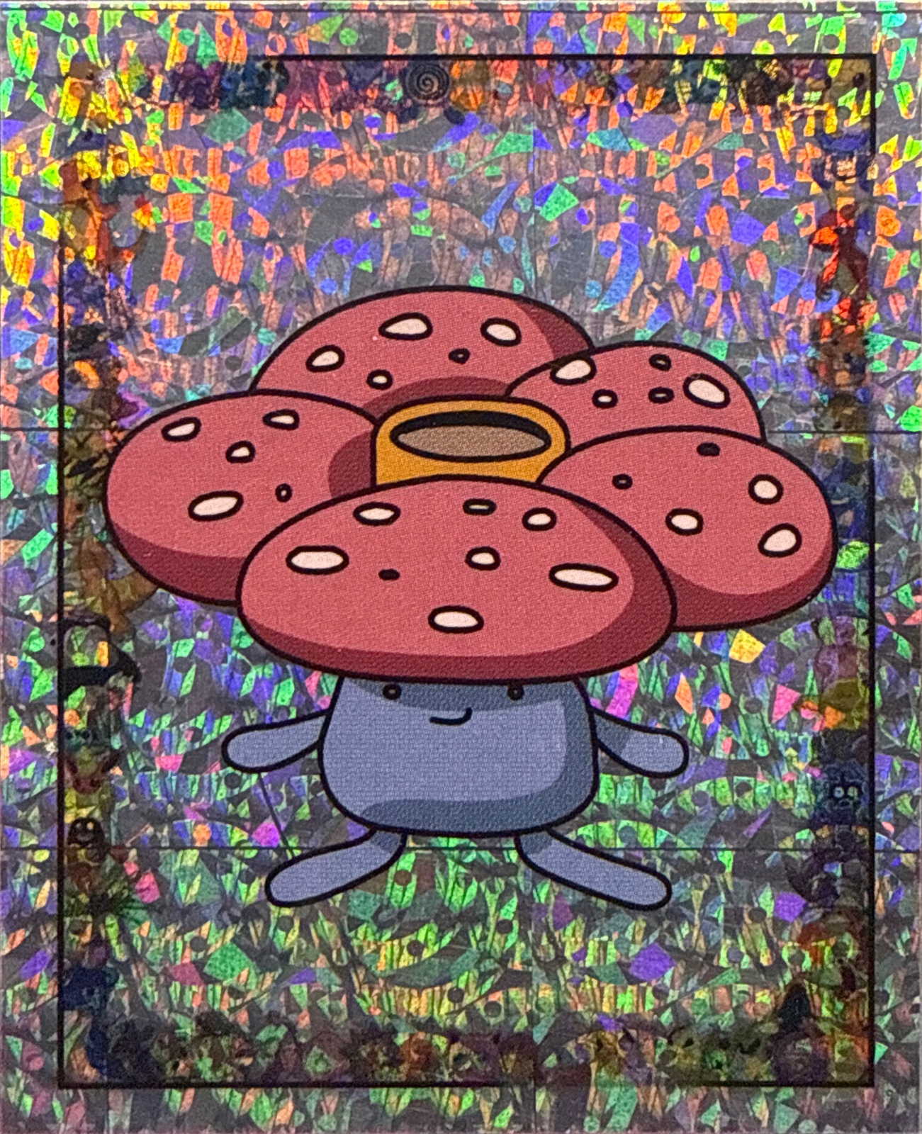 Vileplume, Glittery card #S8, Pokémon Merlin Series 1 (1999), front