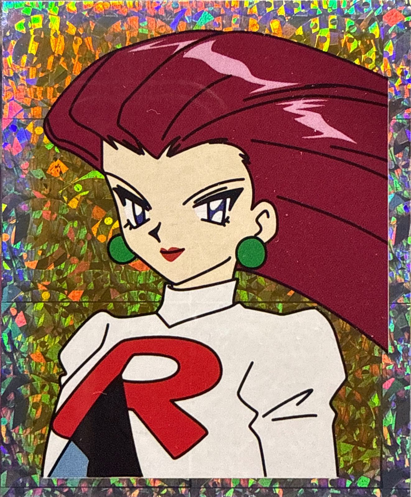 Jessie, Gold & Glitter card #S35, Pokémon Merlin Series 1 (1999), front
