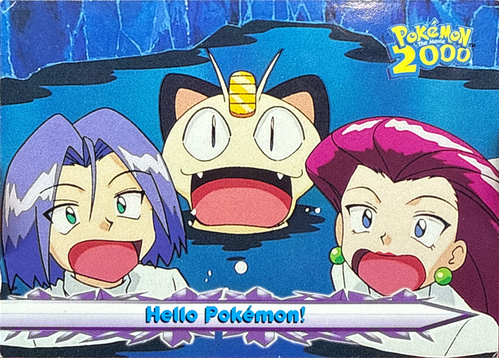 Hello Pokémon! card #56, Pokemon Topps Movie 2000 Trading Cards, front
