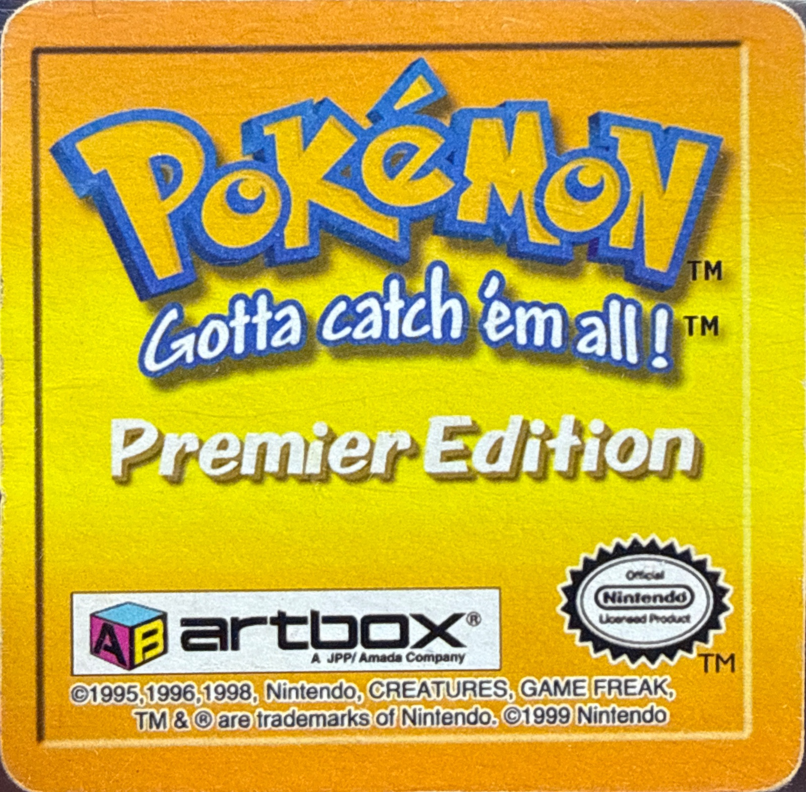 Nidoran♀ collectible #31, Artbox (USA) Pokémon Artbox Premier Flipz (1999), back