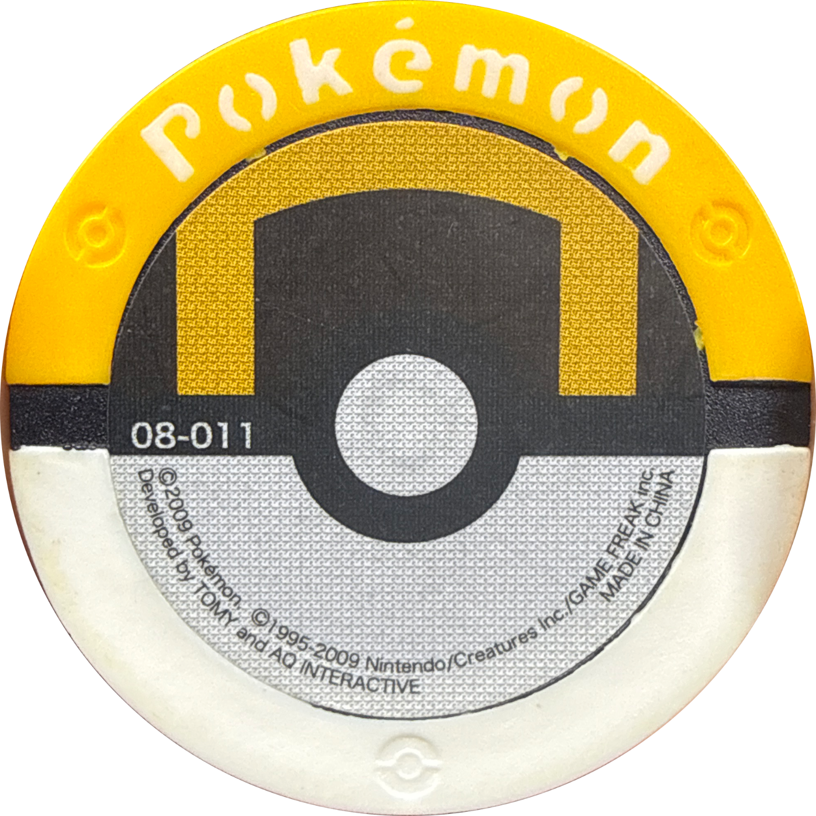 Moltres collectible #08-011, Pokemon Battrio Jirachi's Wish Chapter Checklist (2009), back