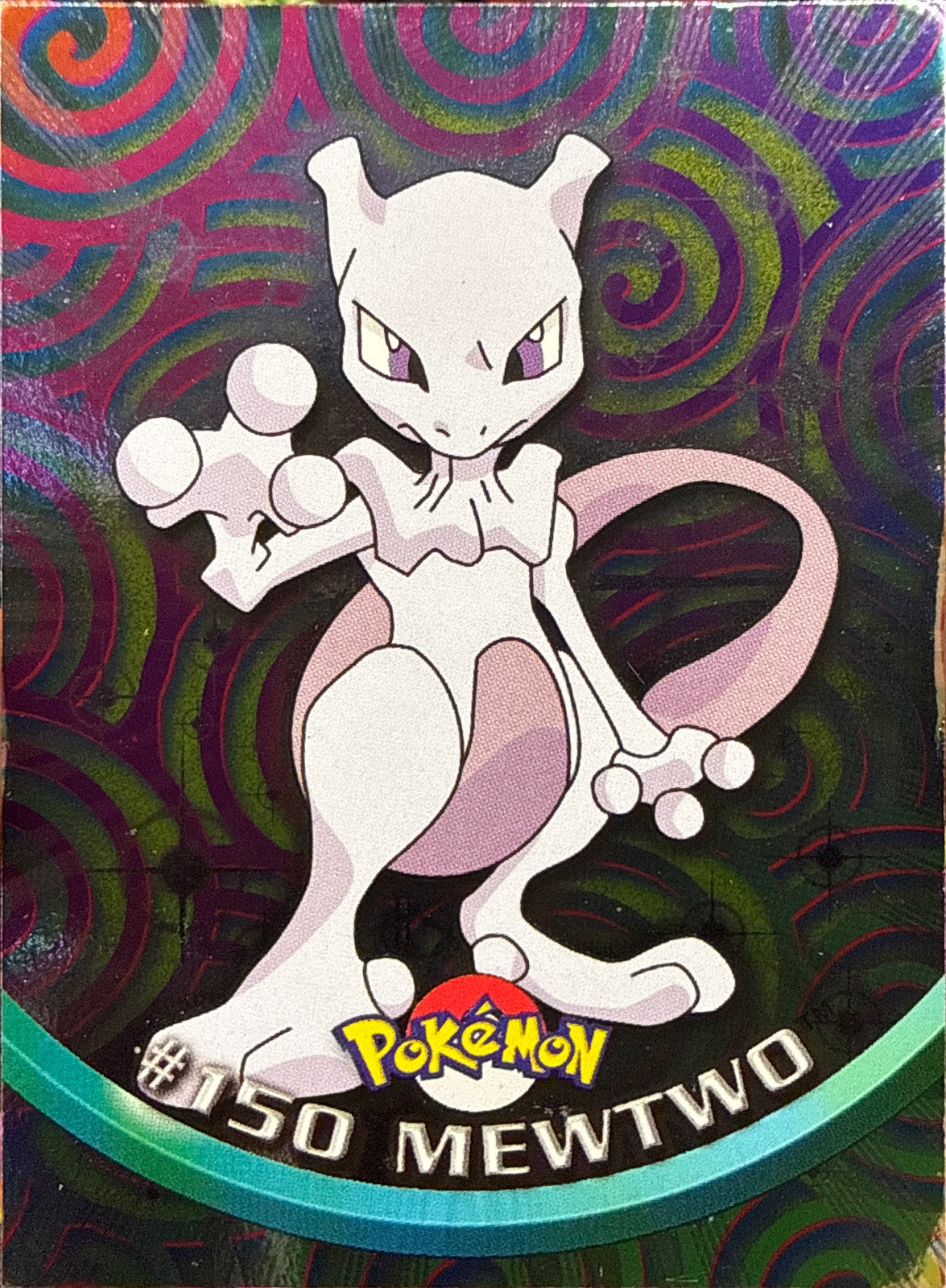 Mewtwo card #150, Pokemon Topps Series 3 (2000), front