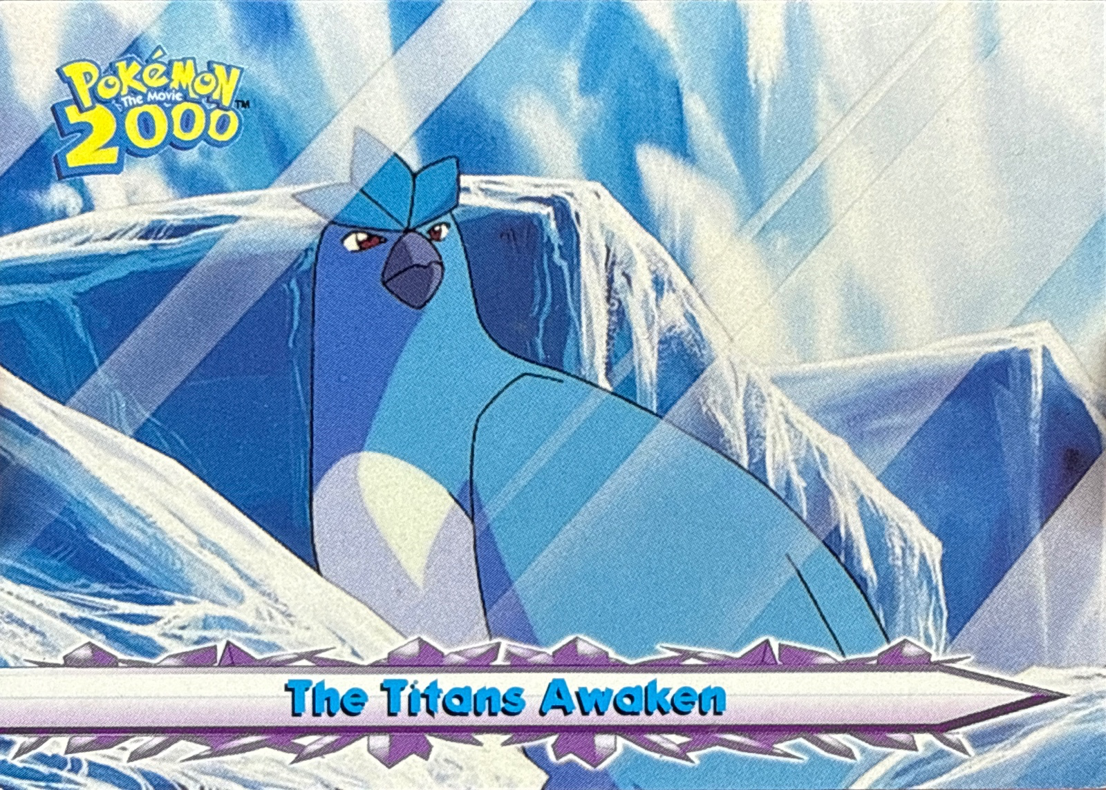 The Titans Awaken card #63, Pokemon Topps Movie 2000 Trading Cards, front